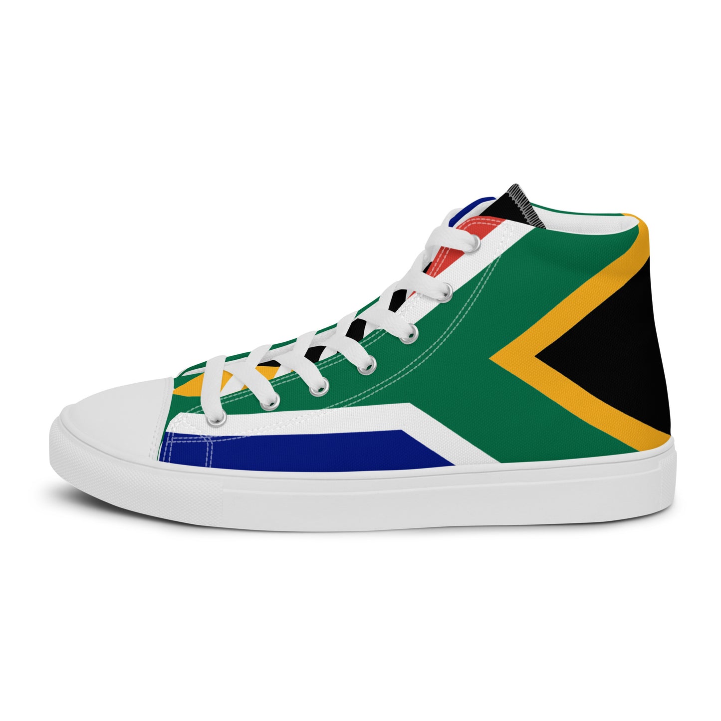 SA Flag Men’s high top canvas shoes