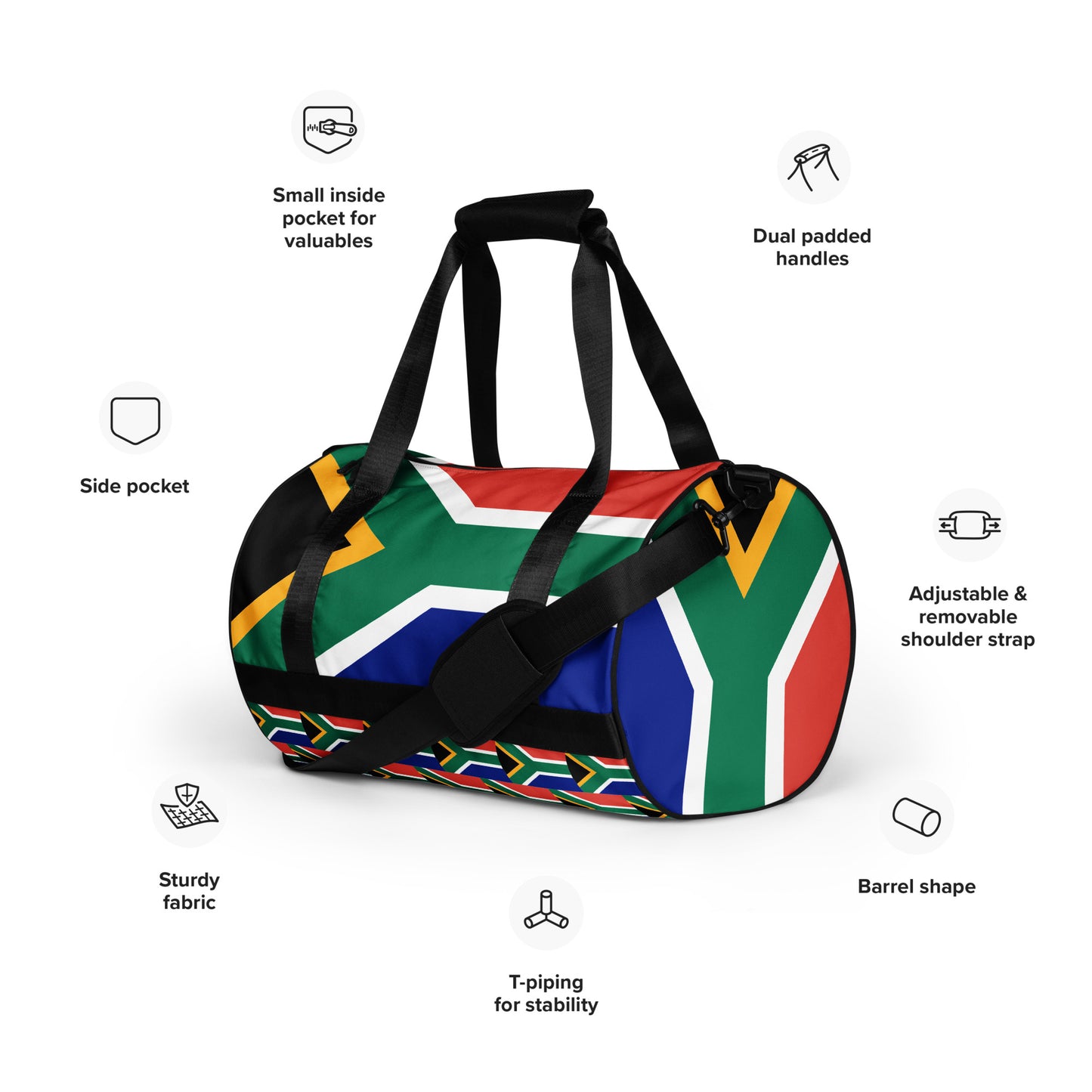 SA Flag gym bag