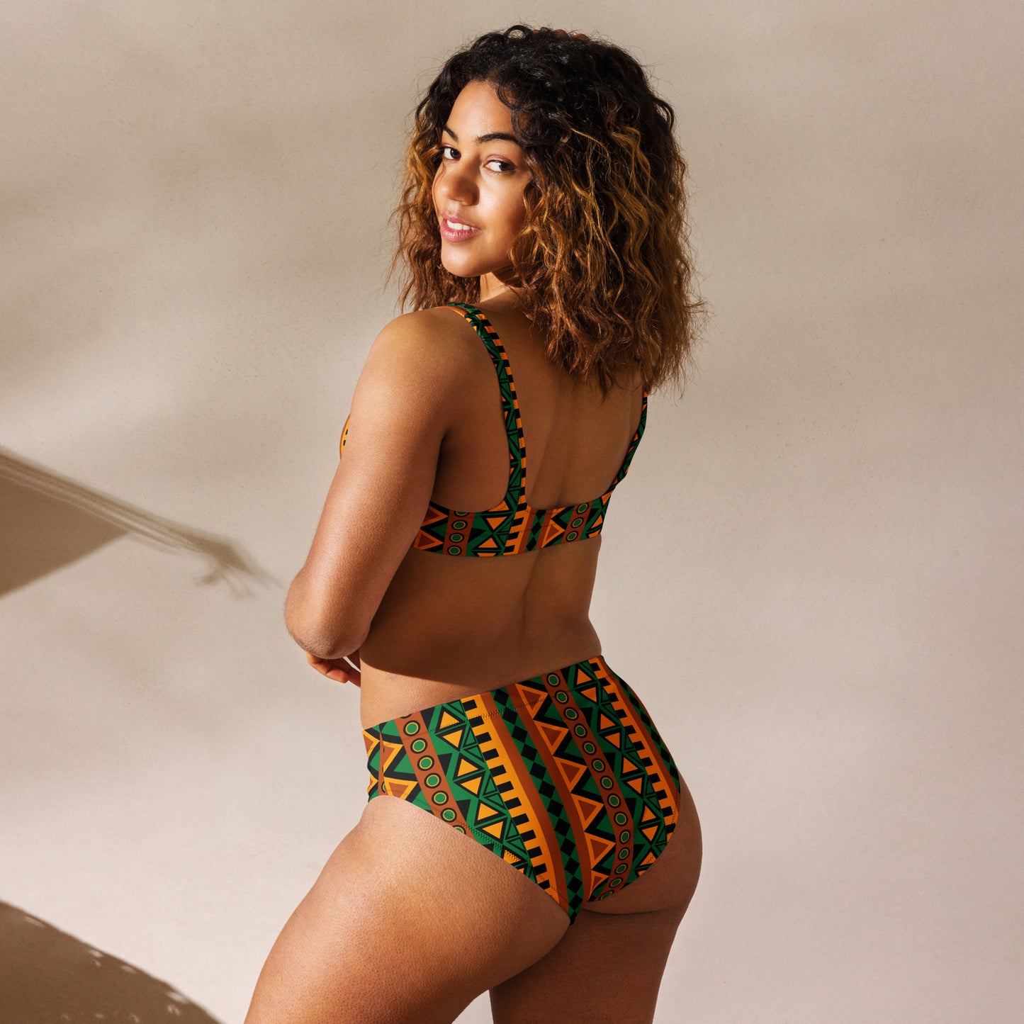 Mzansi Recycled high-waisted bikini