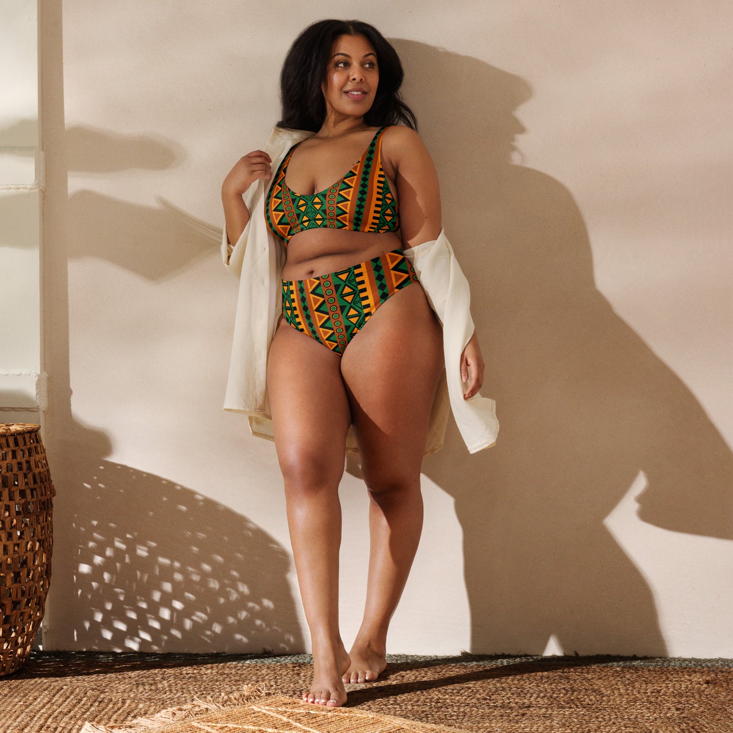 Mzansi Recycled high-waisted bikini