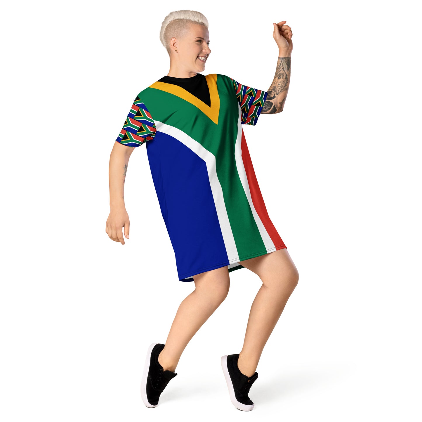 SA Flag T-shirt dress