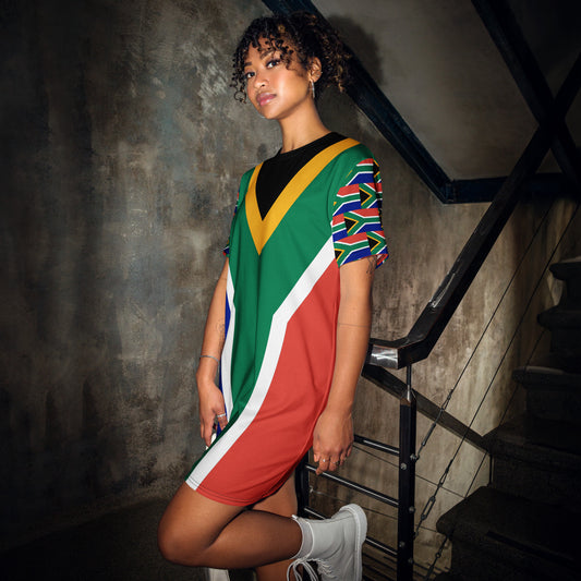 SA Flag T-shirt dress