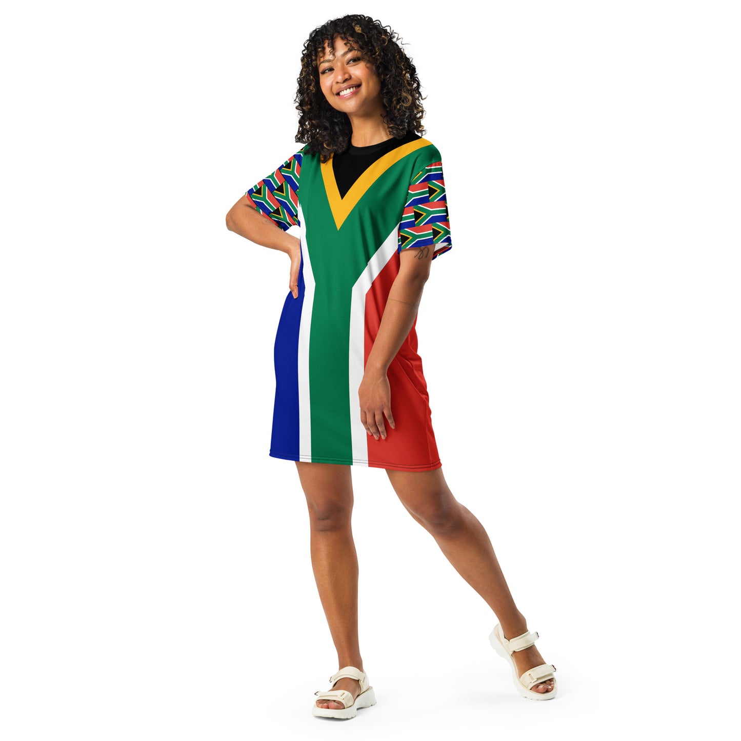 SA Flag T-shirt dress