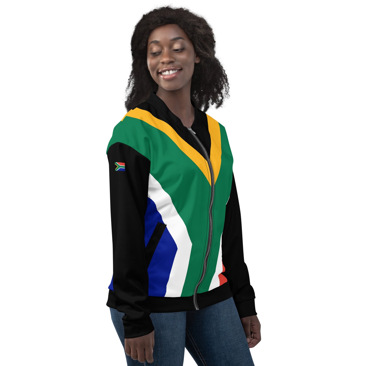 SA Flag Unisex Bomber Jacket