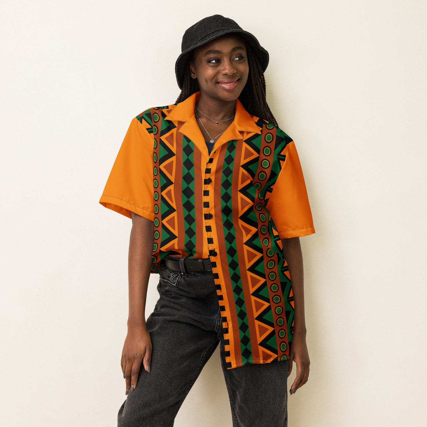 Mzansi Unisex button shirt