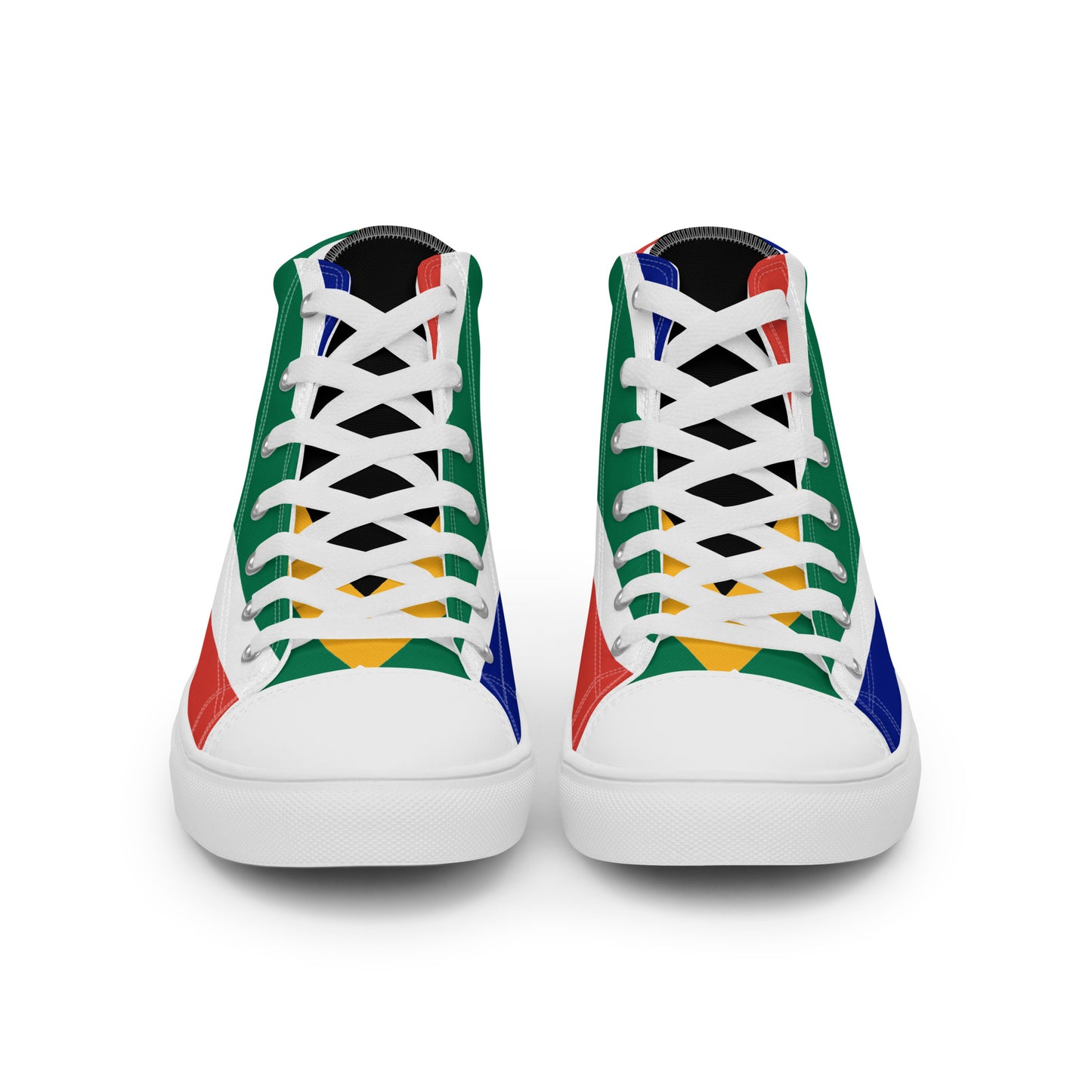 SA Flag Men’s high top canvas shoes