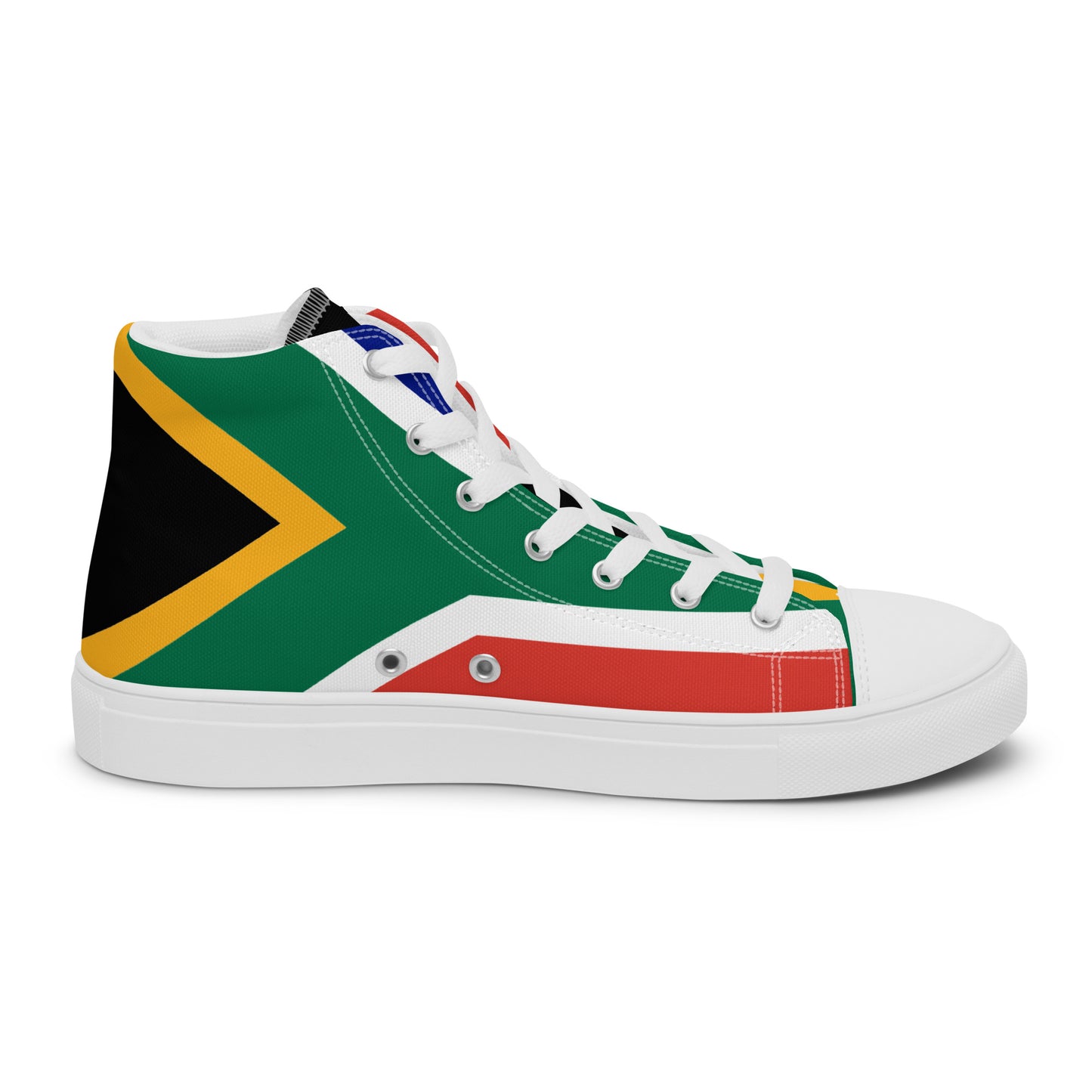 SA Flag Men’s high top canvas shoes