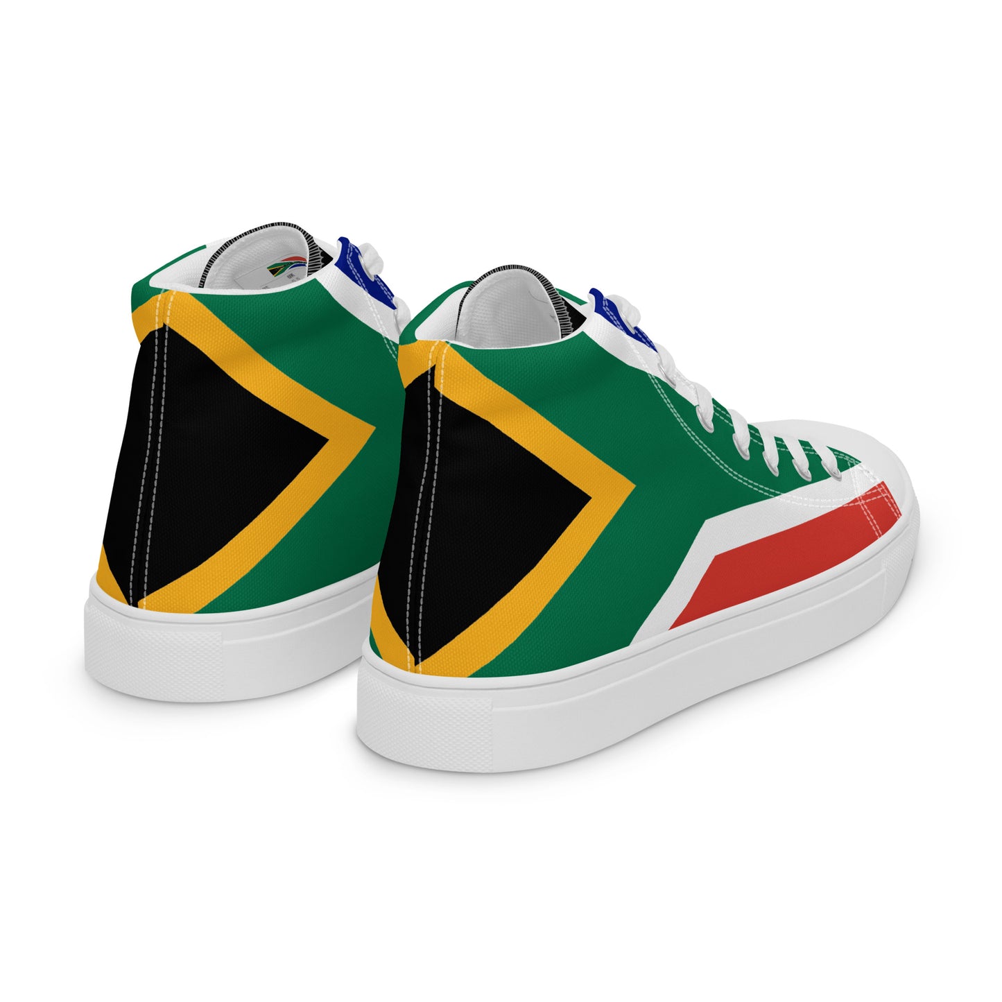 SA Flag Men’s high top canvas shoes