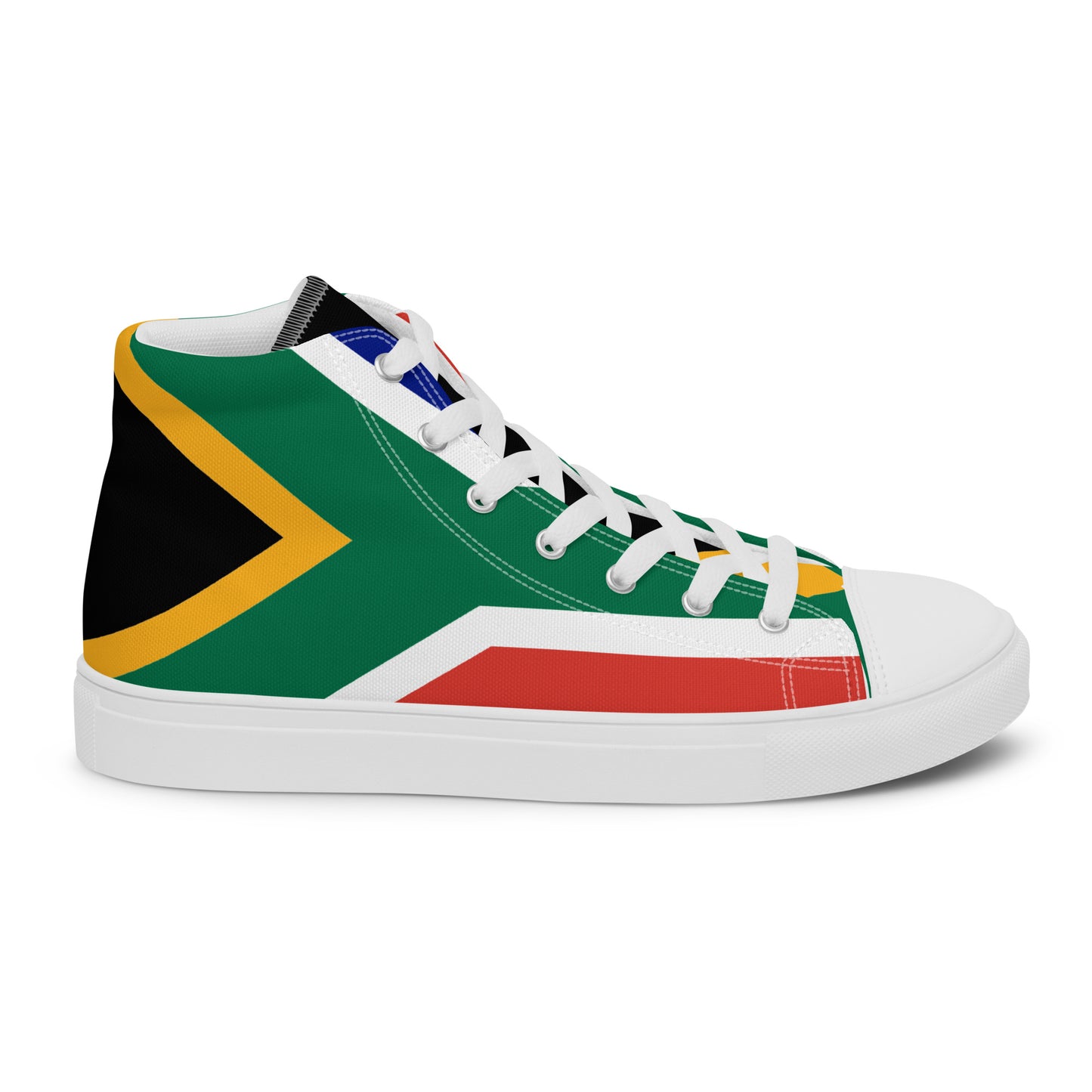 SA Flag Men’s high top canvas shoes