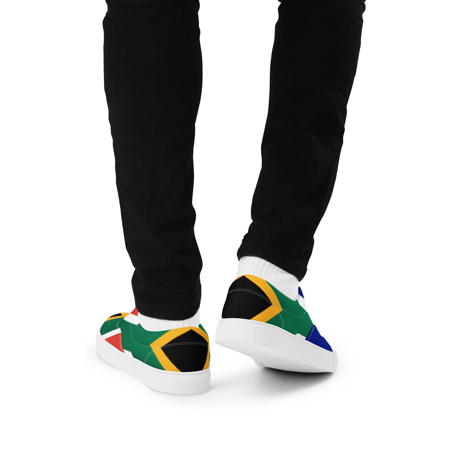 SA Flag Men’s lace-up canvas shoes