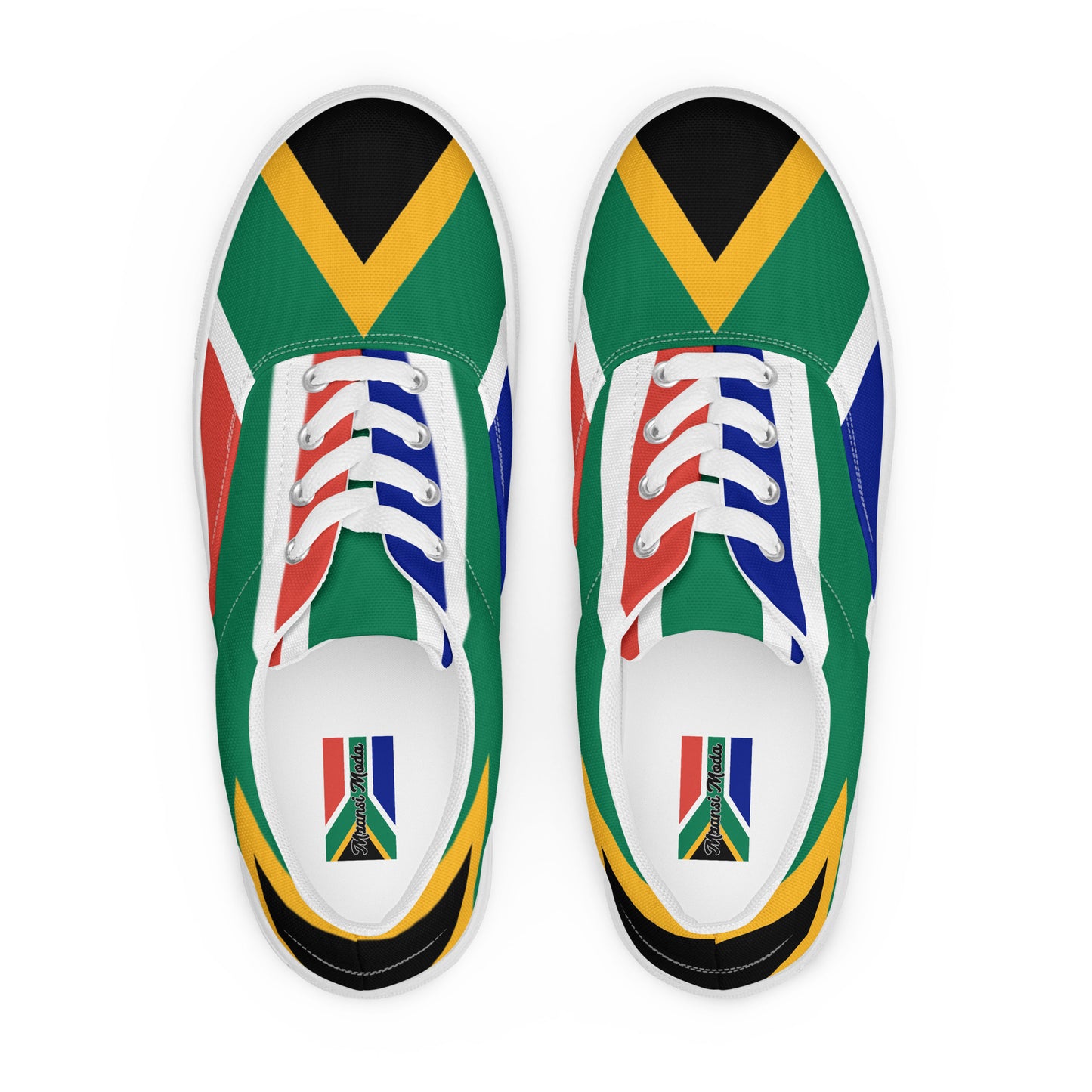 SA Flag Men’s lace-up canvas shoes