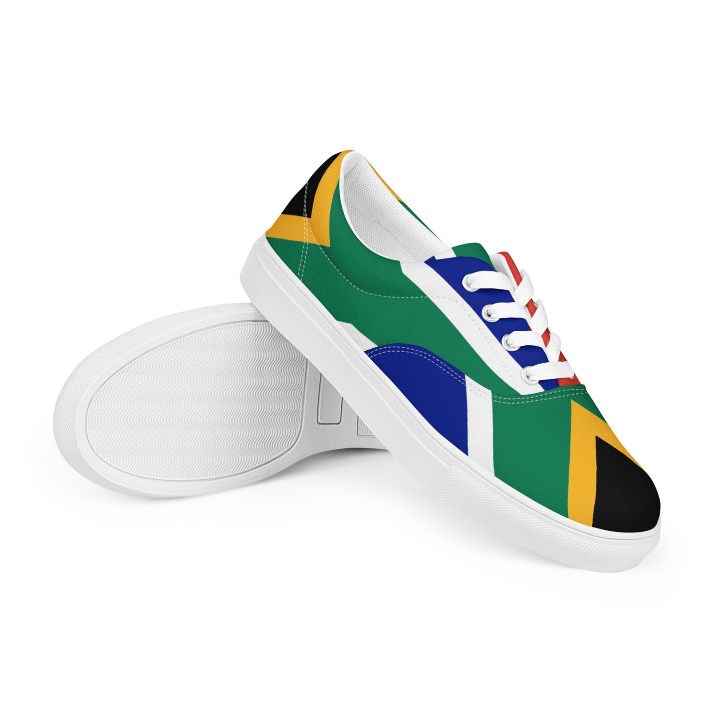 SA Flag Men’s lace-up canvas shoes