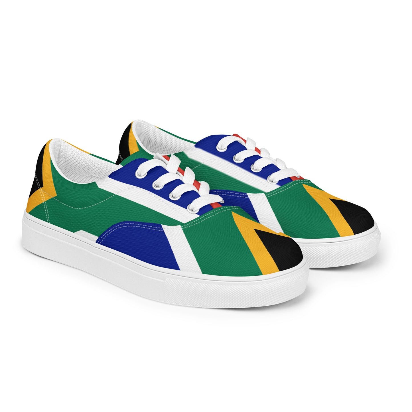 SA Flag Men’s lace-up canvas shoes