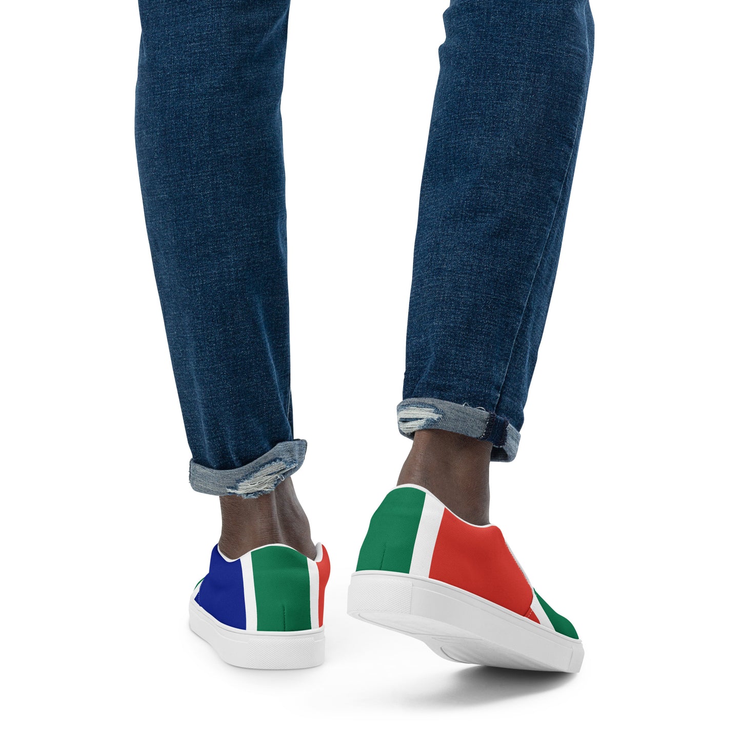 SA Flag Men’s slip-on canvas shoes