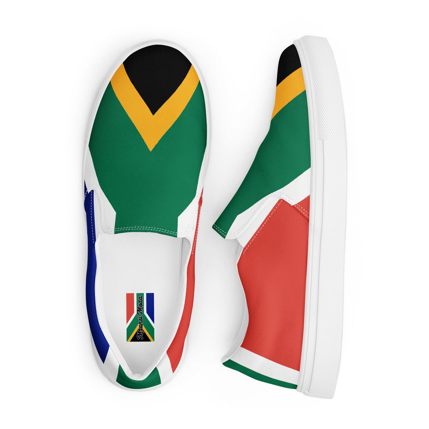 SA Flag Men’s slip-on canvas shoes