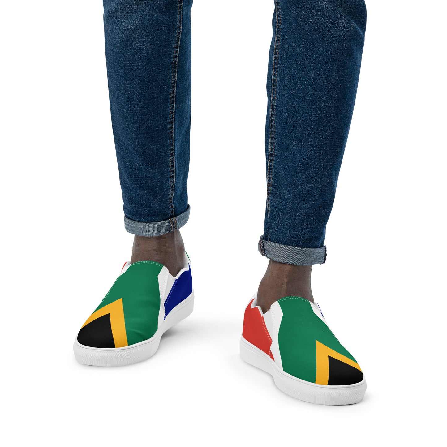 SA Flag Men’s slip-on canvas shoes