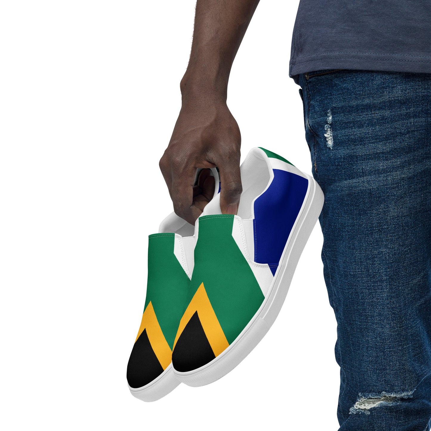 SA Flag Men’s slip-on canvas shoes