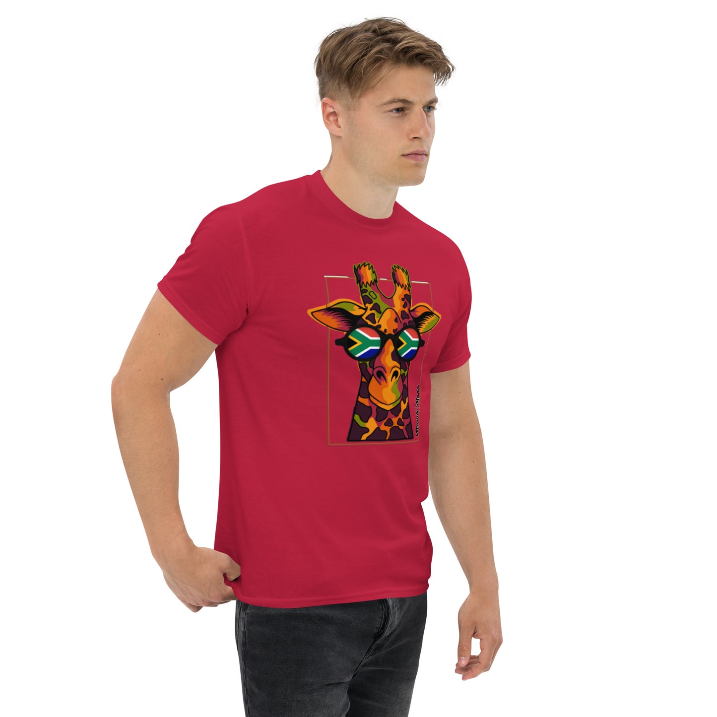 Mzansi Moda SA Giraffe Glasses Unisex classic tee