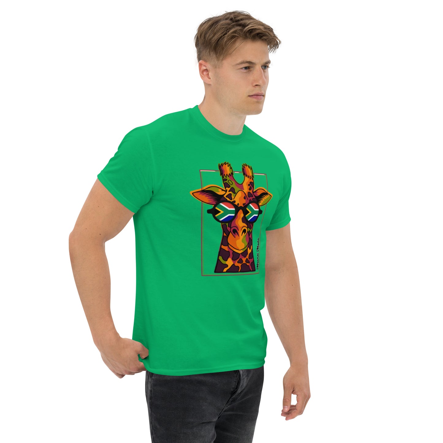 Mzansi Moda SA Giraffe Glasses Unisex classic tee