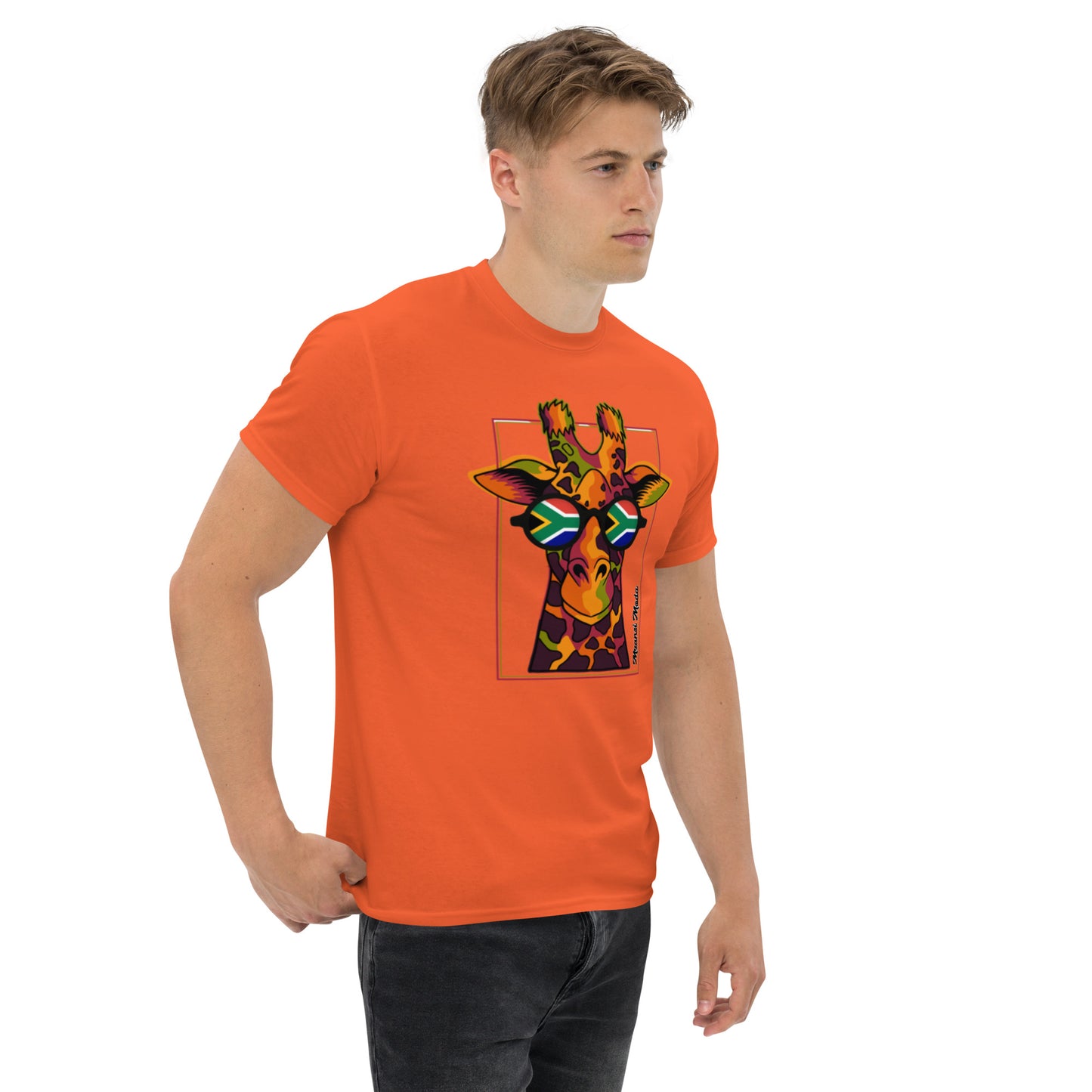 Mzansi Moda SA Giraffe Glasses Unisex classic tee