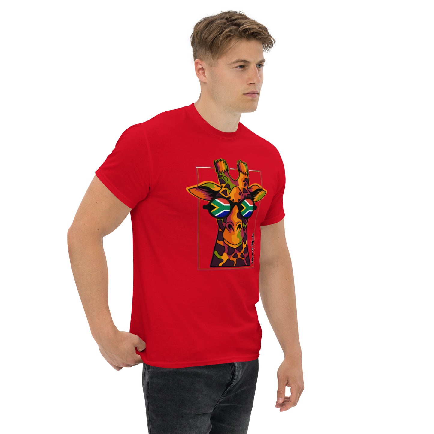 Mzansi Moda SA Giraffe Glasses Unisex classic tee