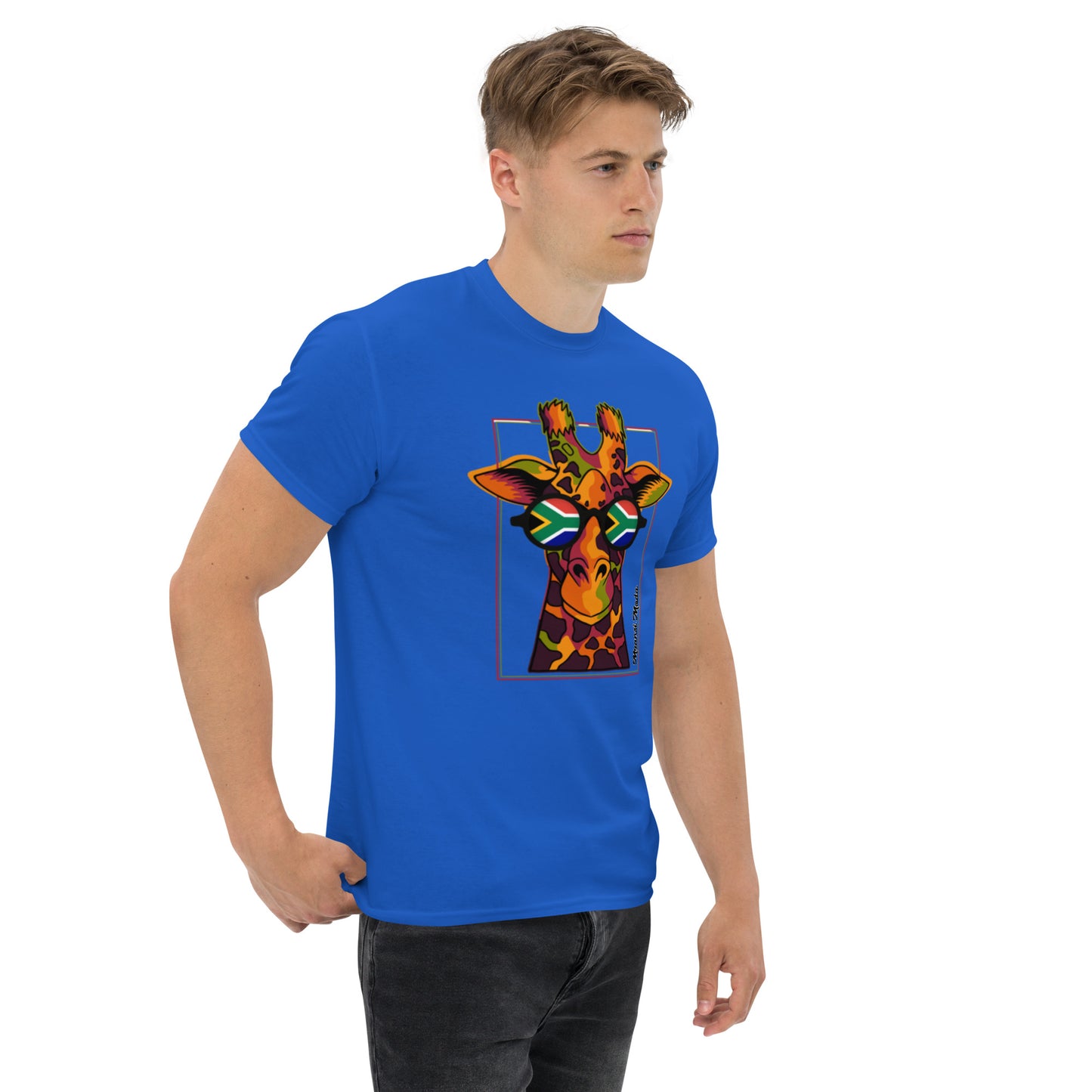 Mzansi Moda SA Giraffe Glasses Unisex classic tee