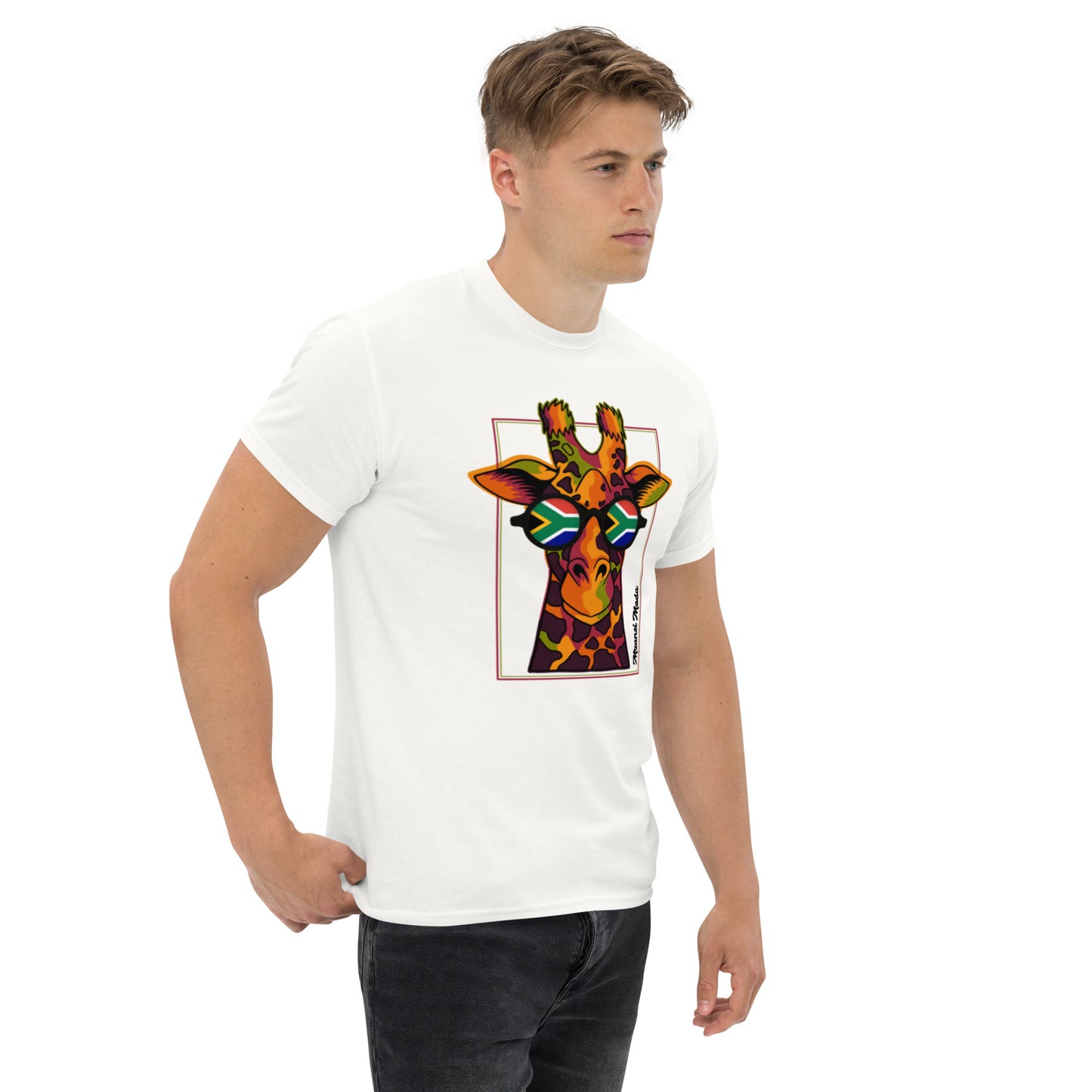 Mzansi Moda SA Giraffe Glasses Unisex classic tee