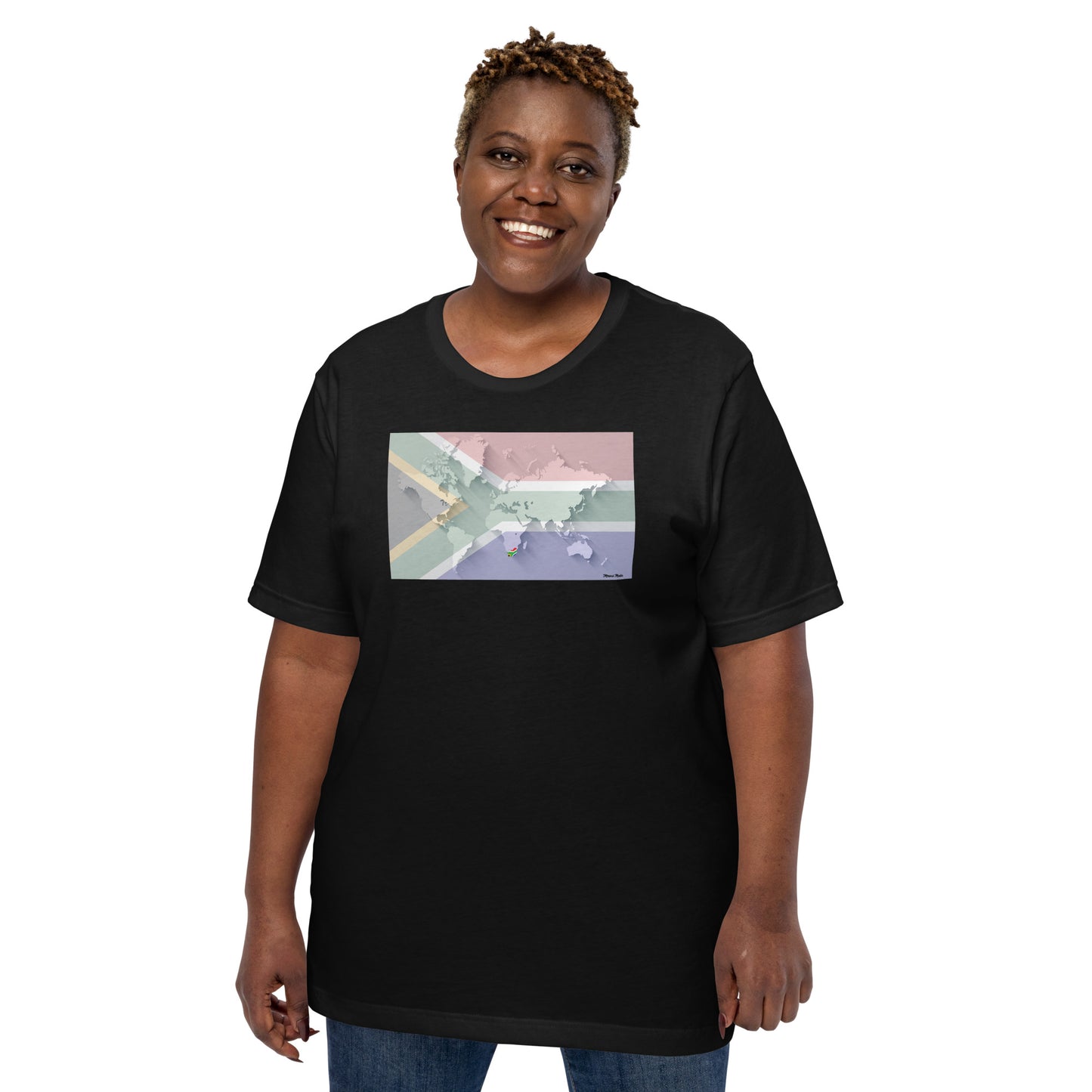 SA Flag World Unisex t-shirt