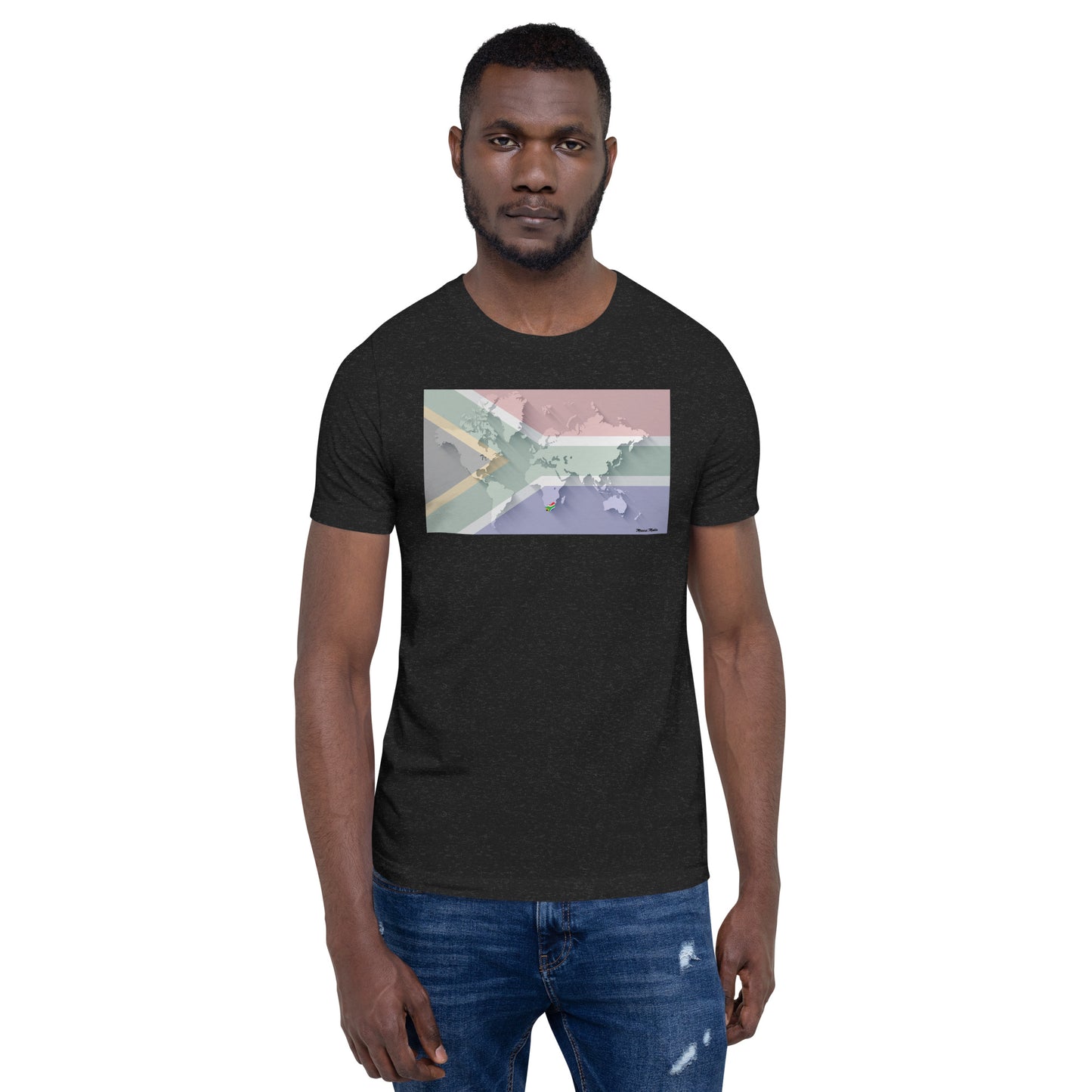 SA Flag World Unisex t-shirt