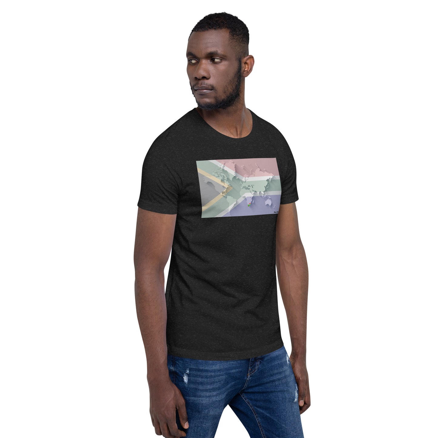 SA Flag World Unisex t-shirt