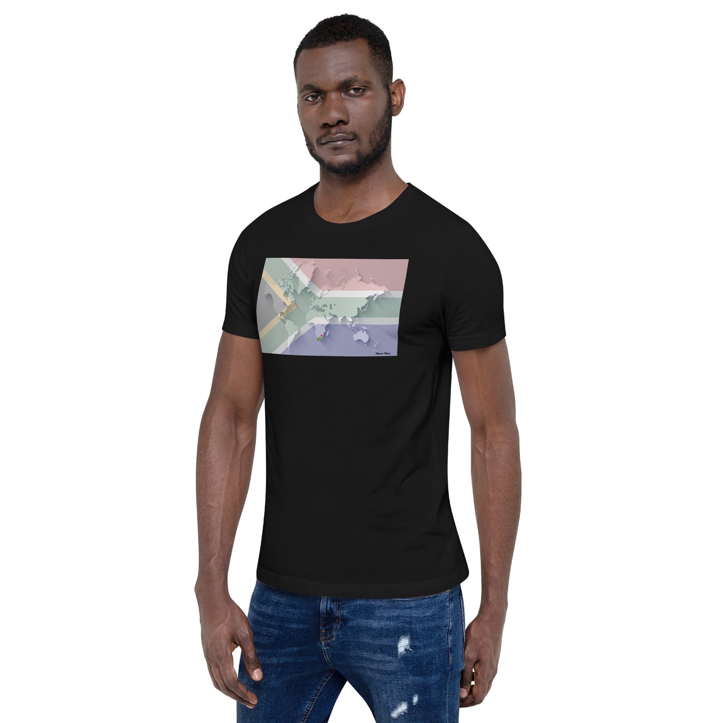 SA Flag World Unisex t-shirt