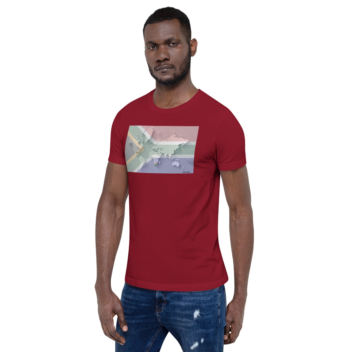 SA Flag World Unisex t-shirt