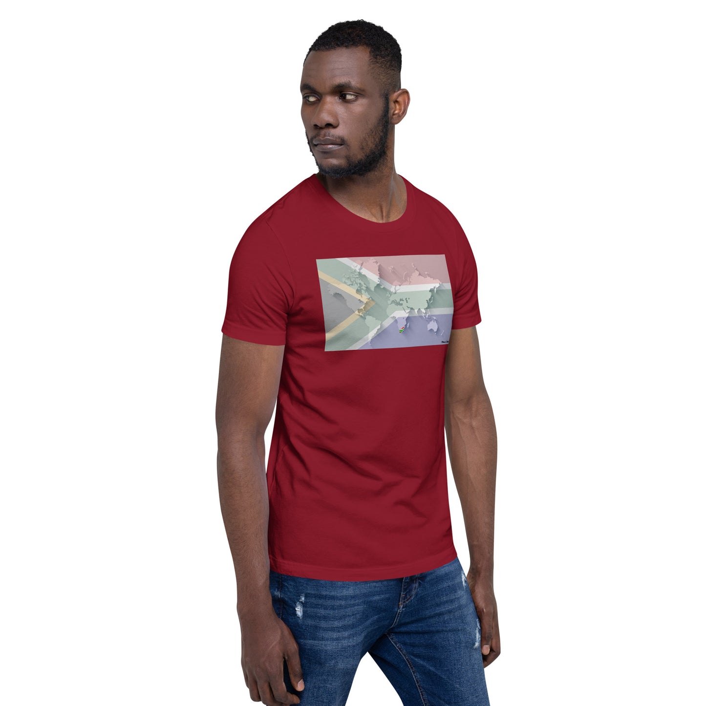 SA Flag World Unisex t-shirt