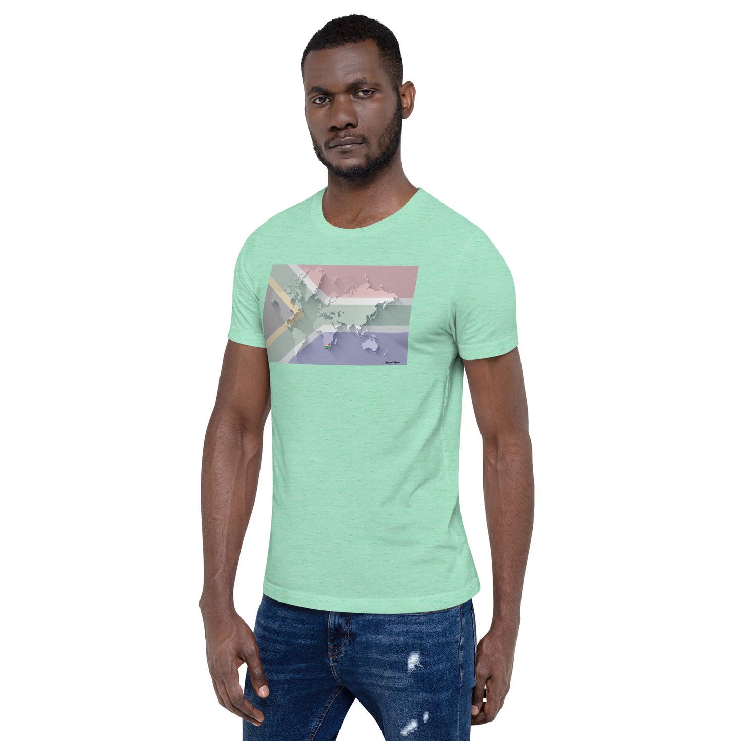 SA Flag World Unisex t-shirt