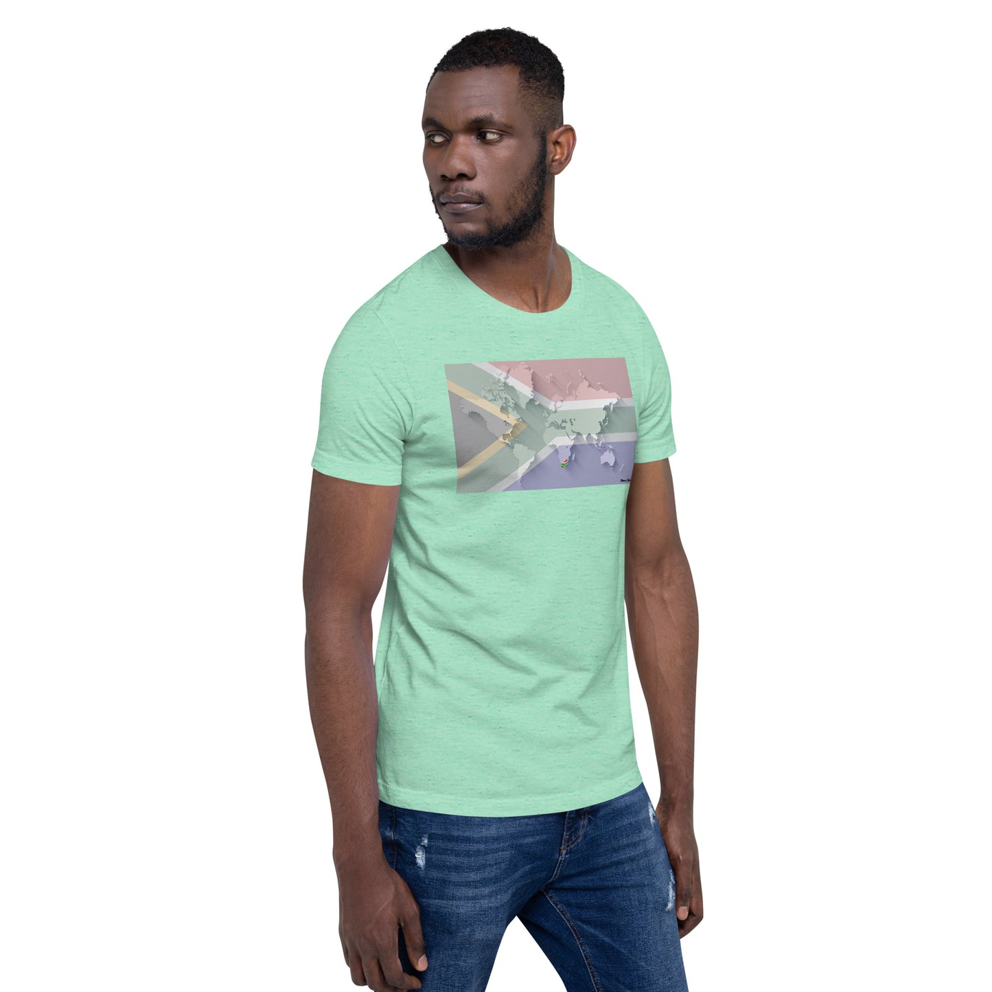 SA Flag World Unisex t-shirt