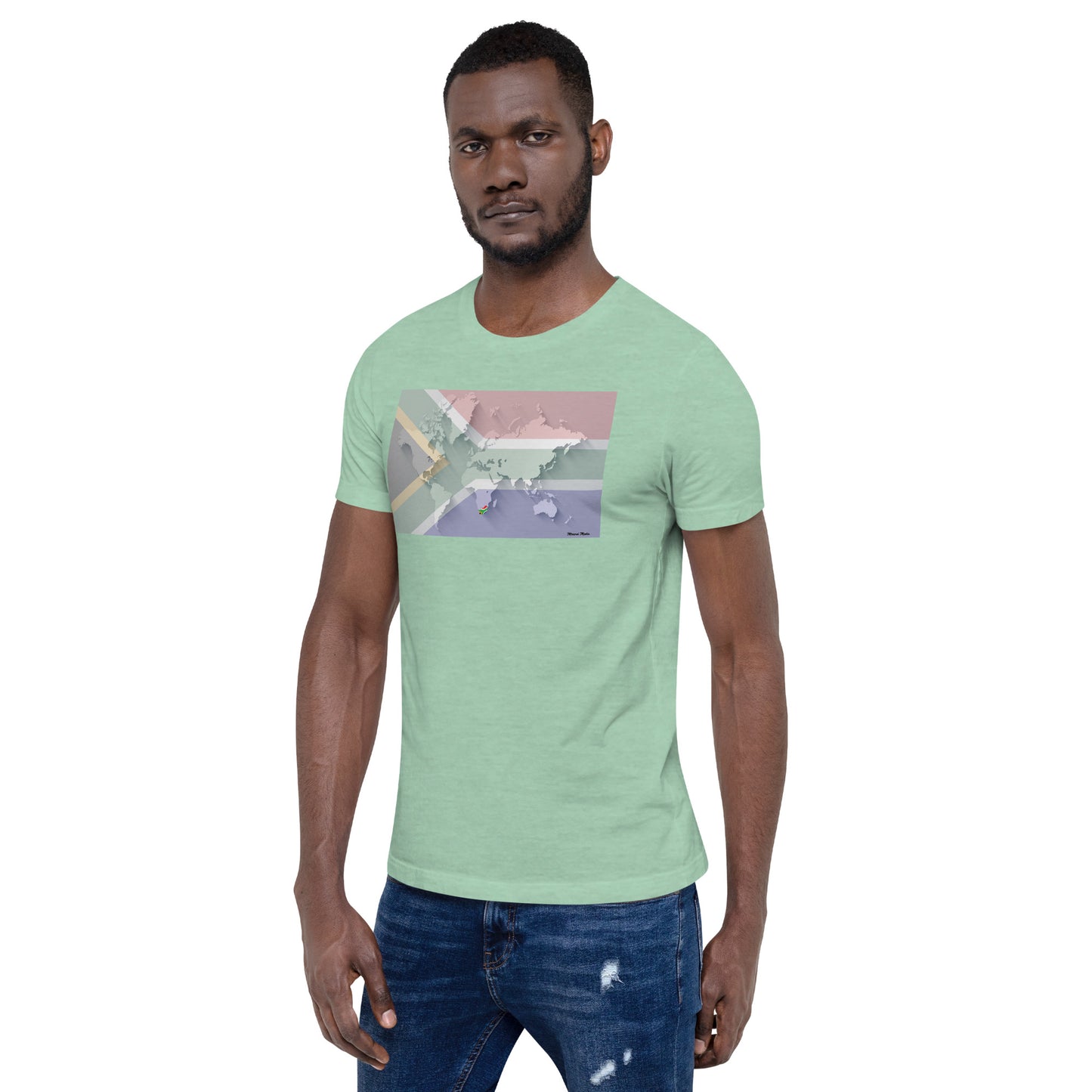 SA Flag World Unisex t-shirt