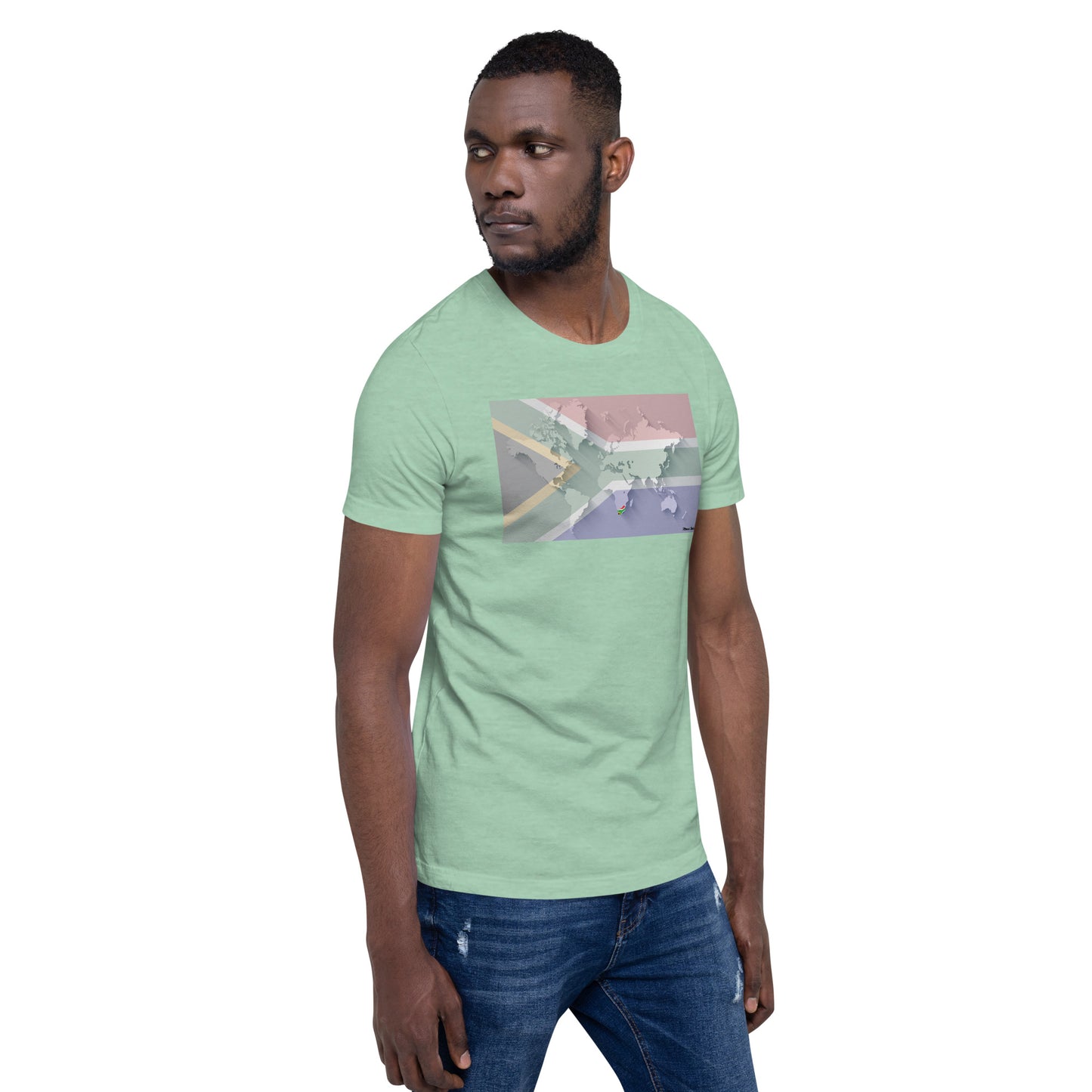 SA Flag World Unisex t-shirt