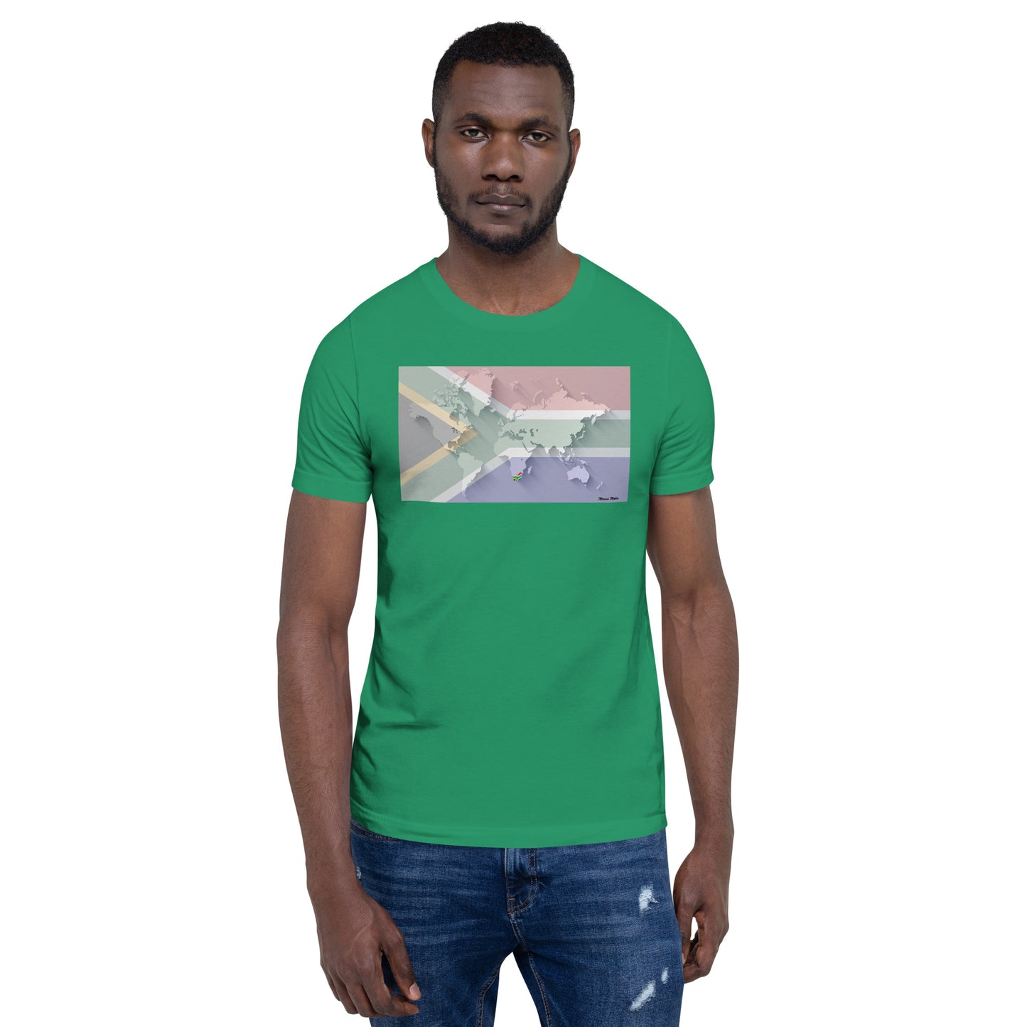 SA Flag World Unisex t-shirt