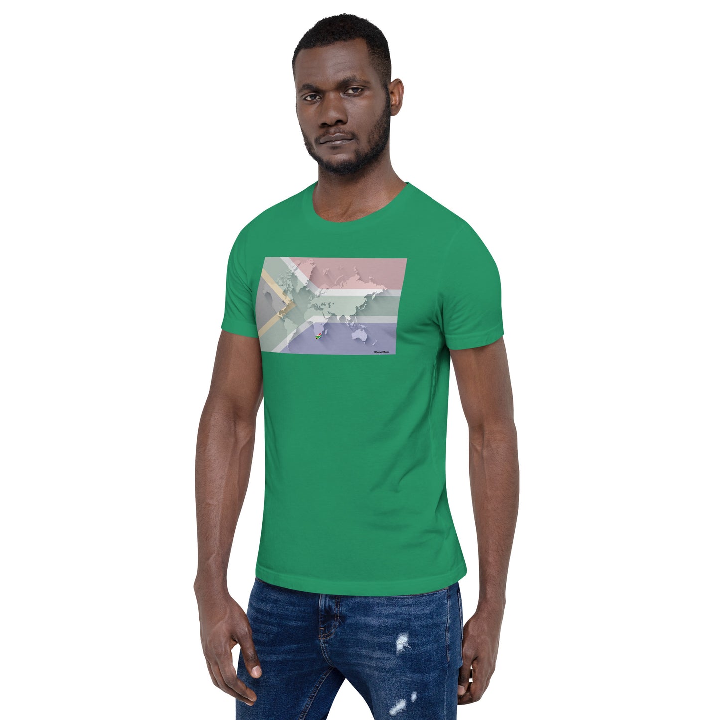 SA Flag World Unisex t-shirt