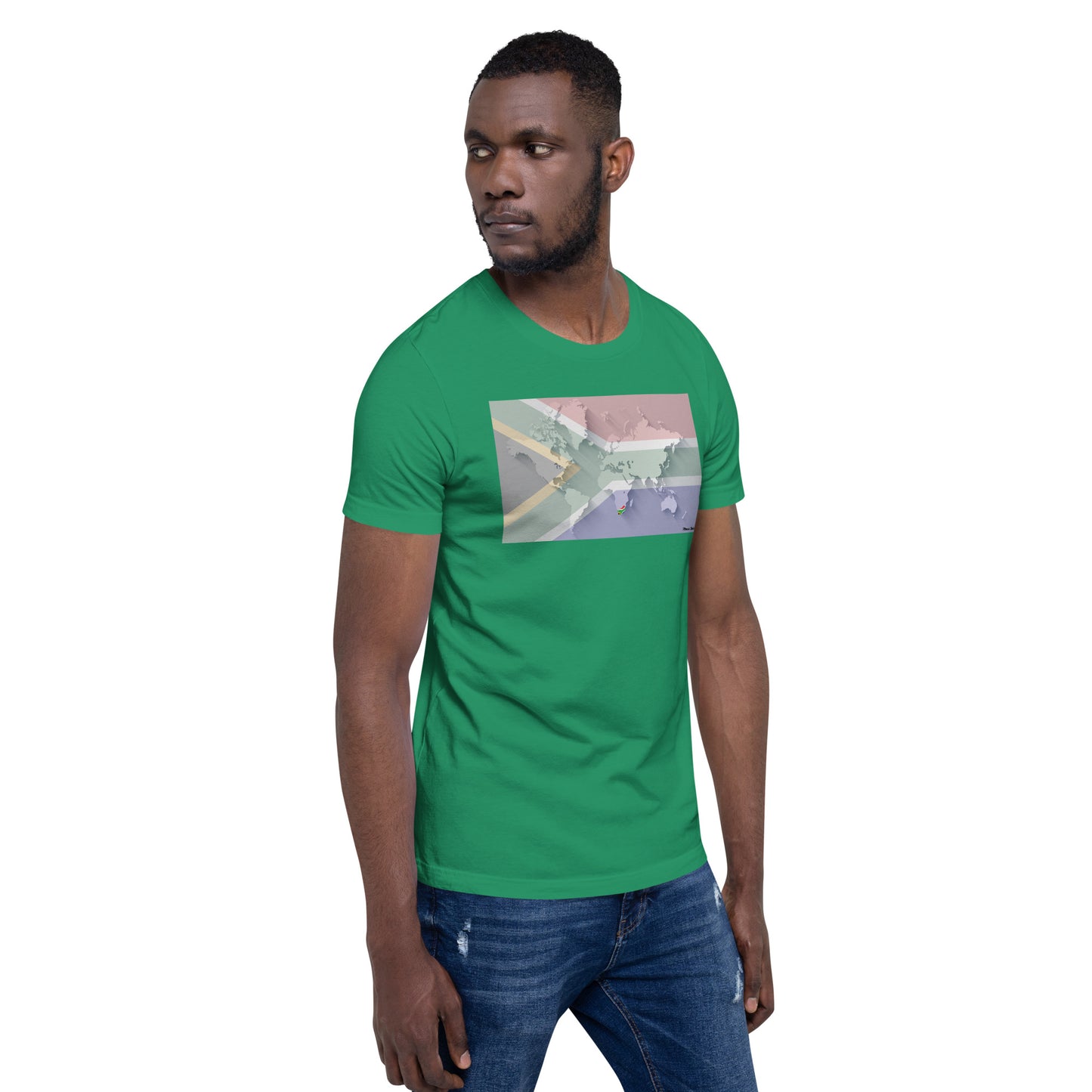 SA Flag World Unisex t-shirt