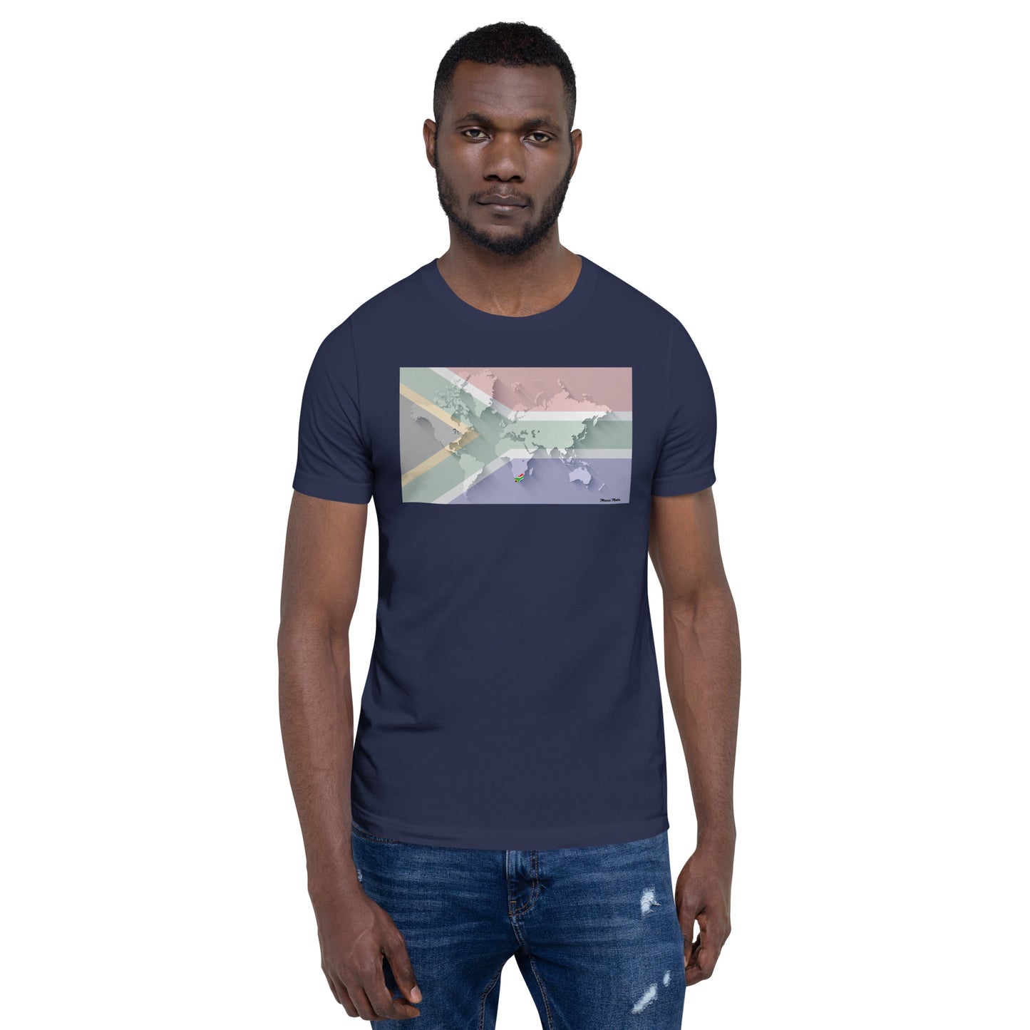 SA Flag World Unisex t-shirt