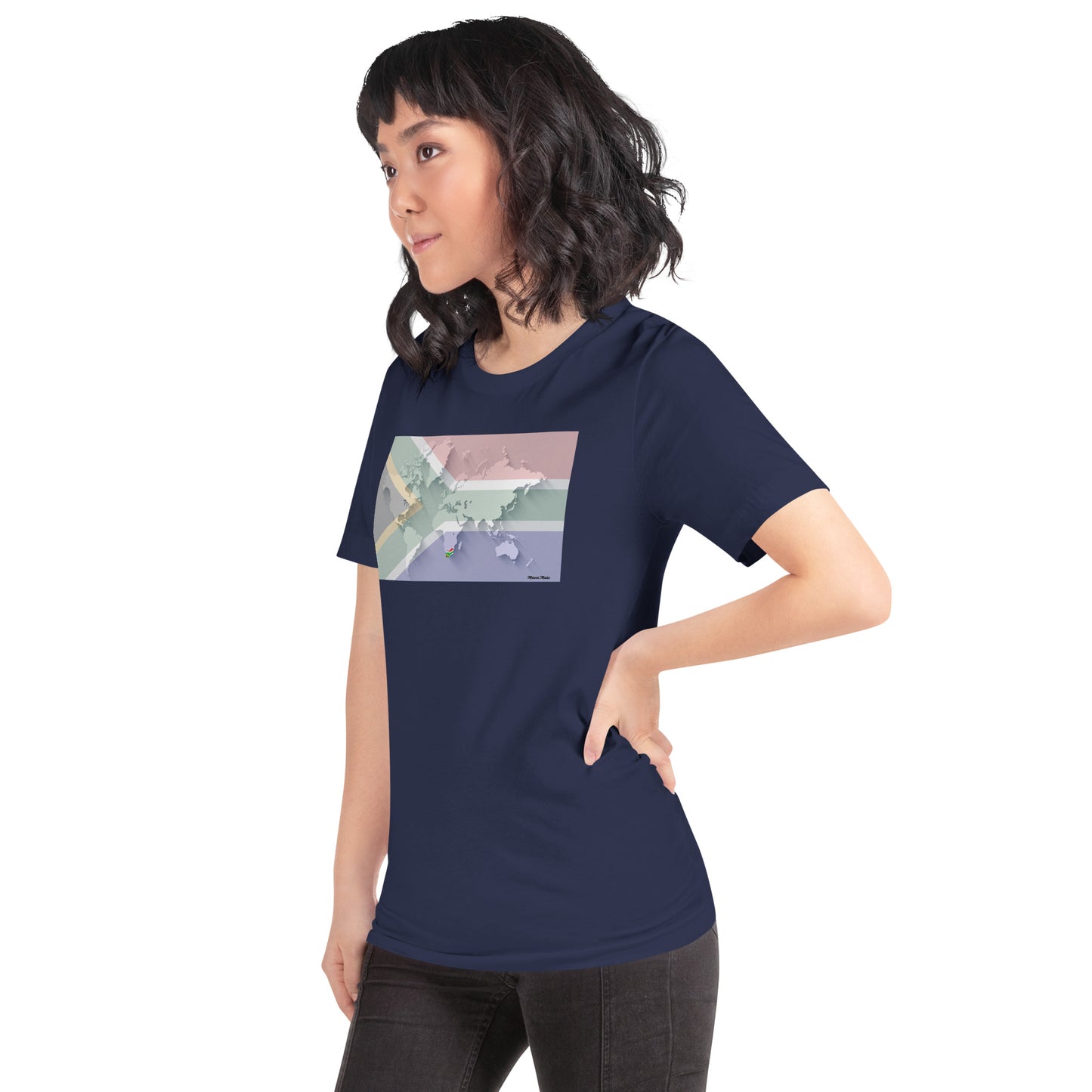 SA Flag World Unisex t-shirt