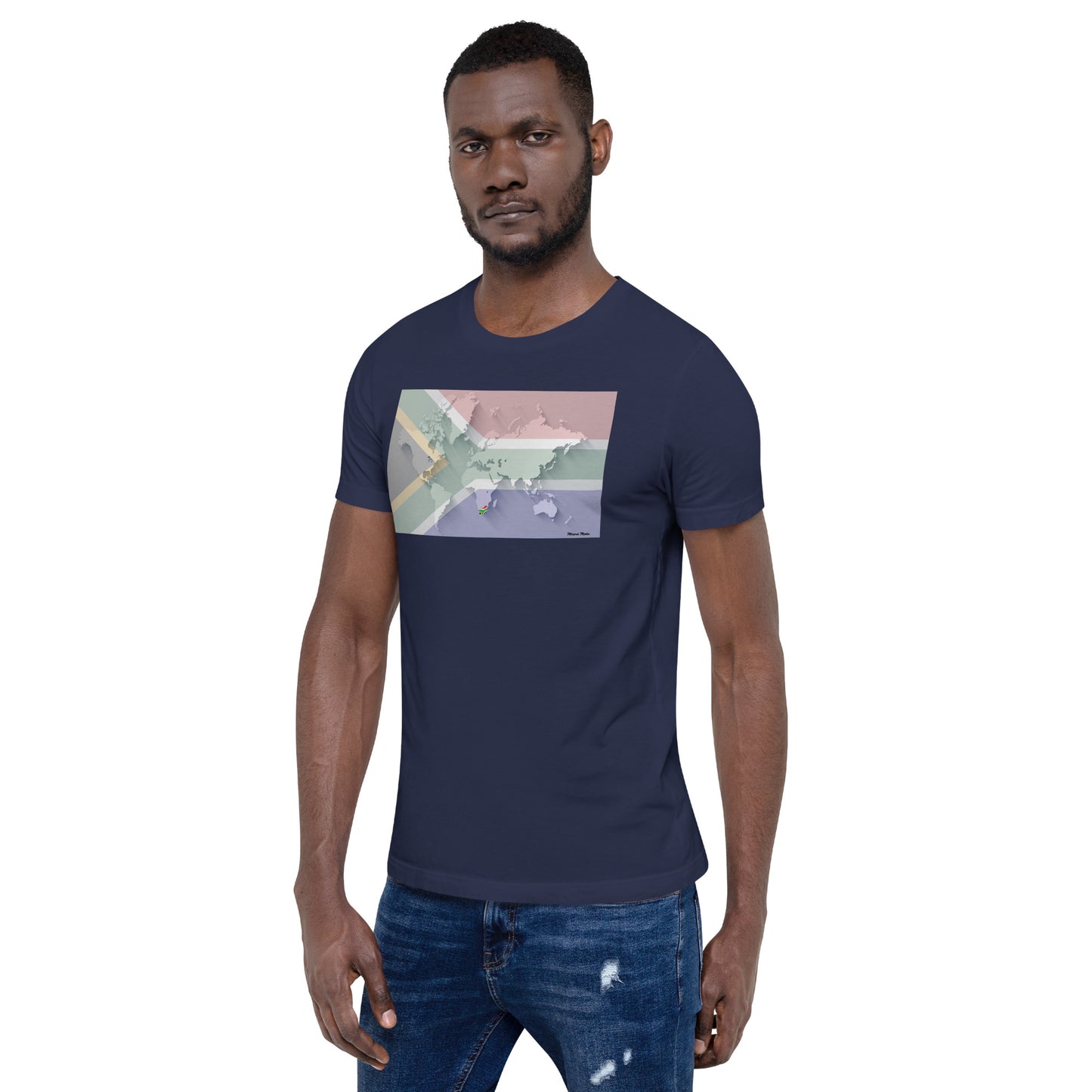 SA Flag World Unisex t-shirt