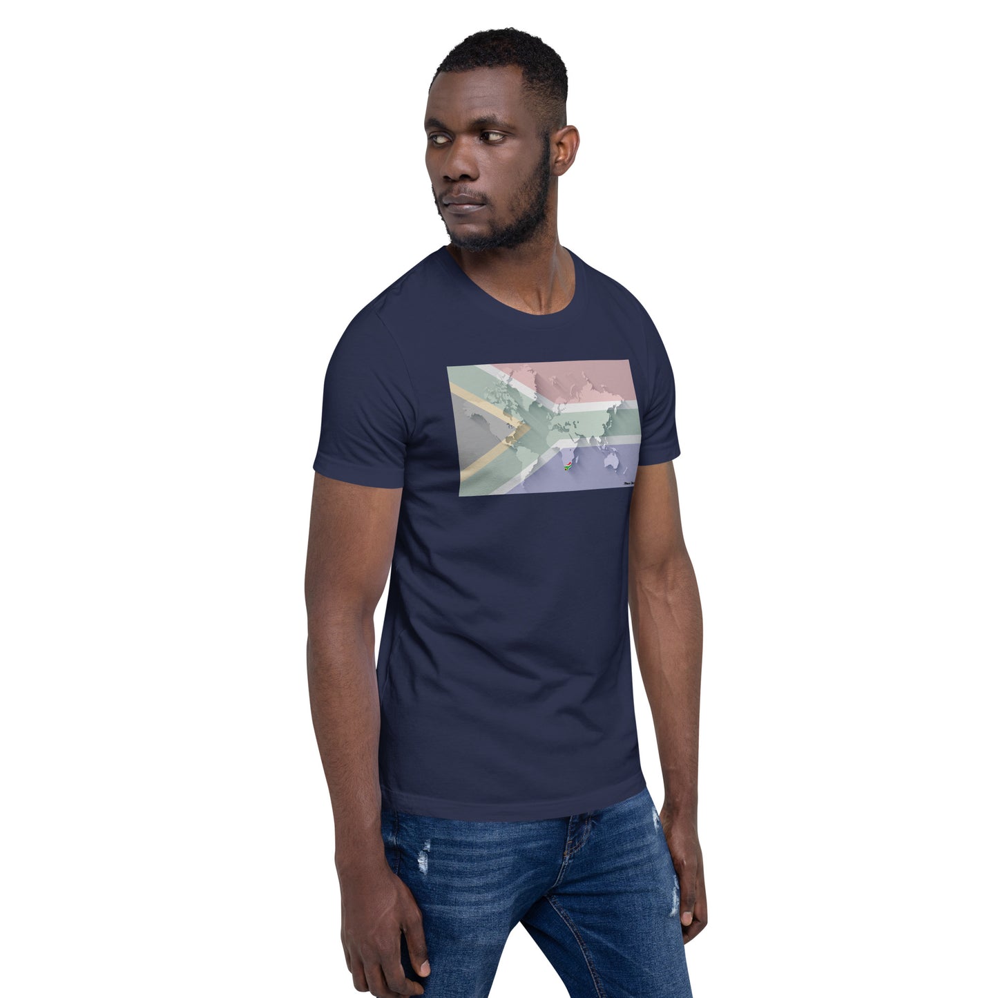 SA Flag World Unisex t-shirt