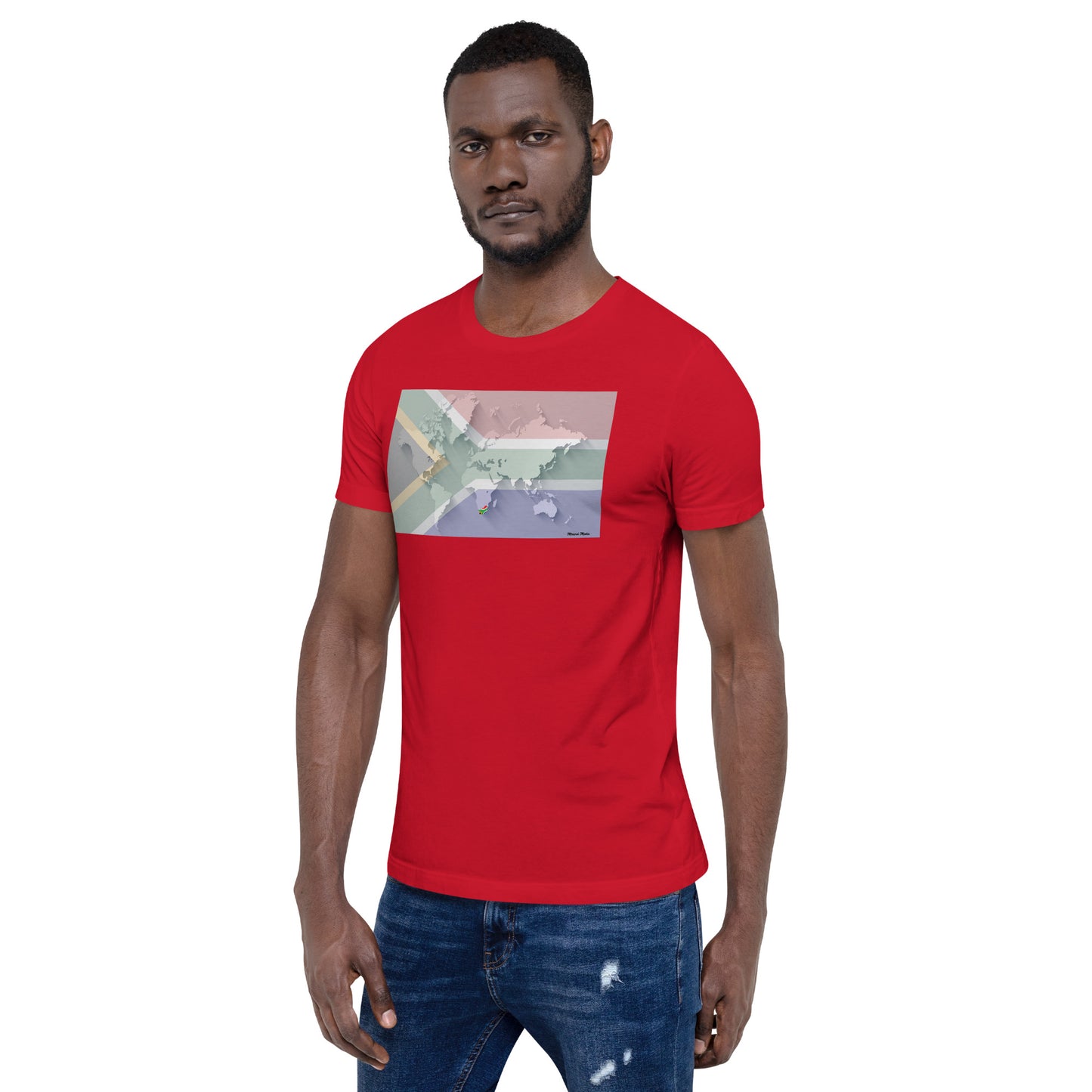 SA Flag World Unisex t-shirt