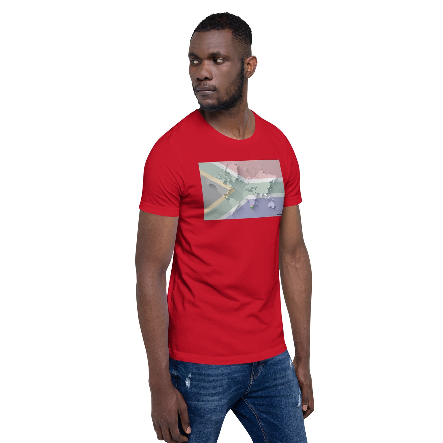 SA Flag World Unisex t-shirt