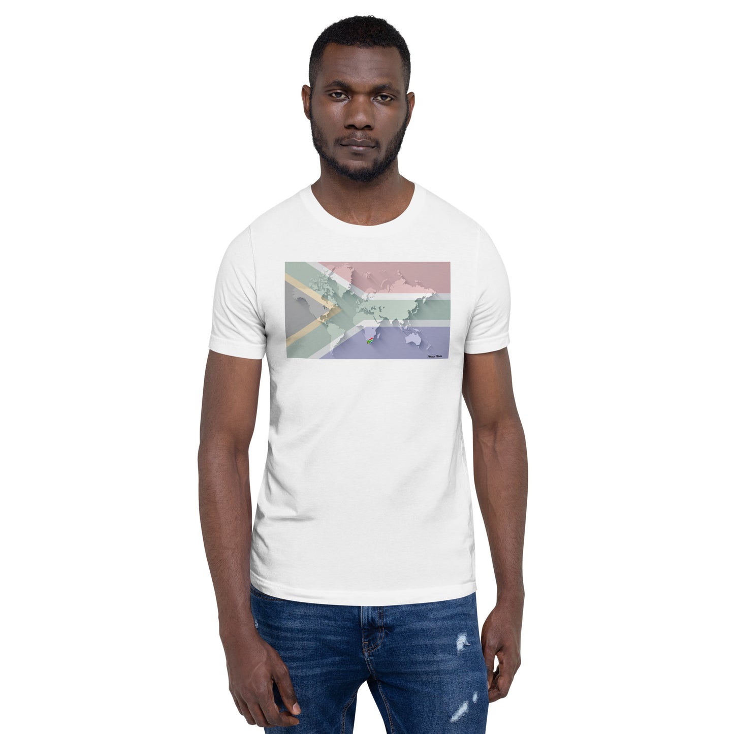 SA Flag World Unisex t-shirt