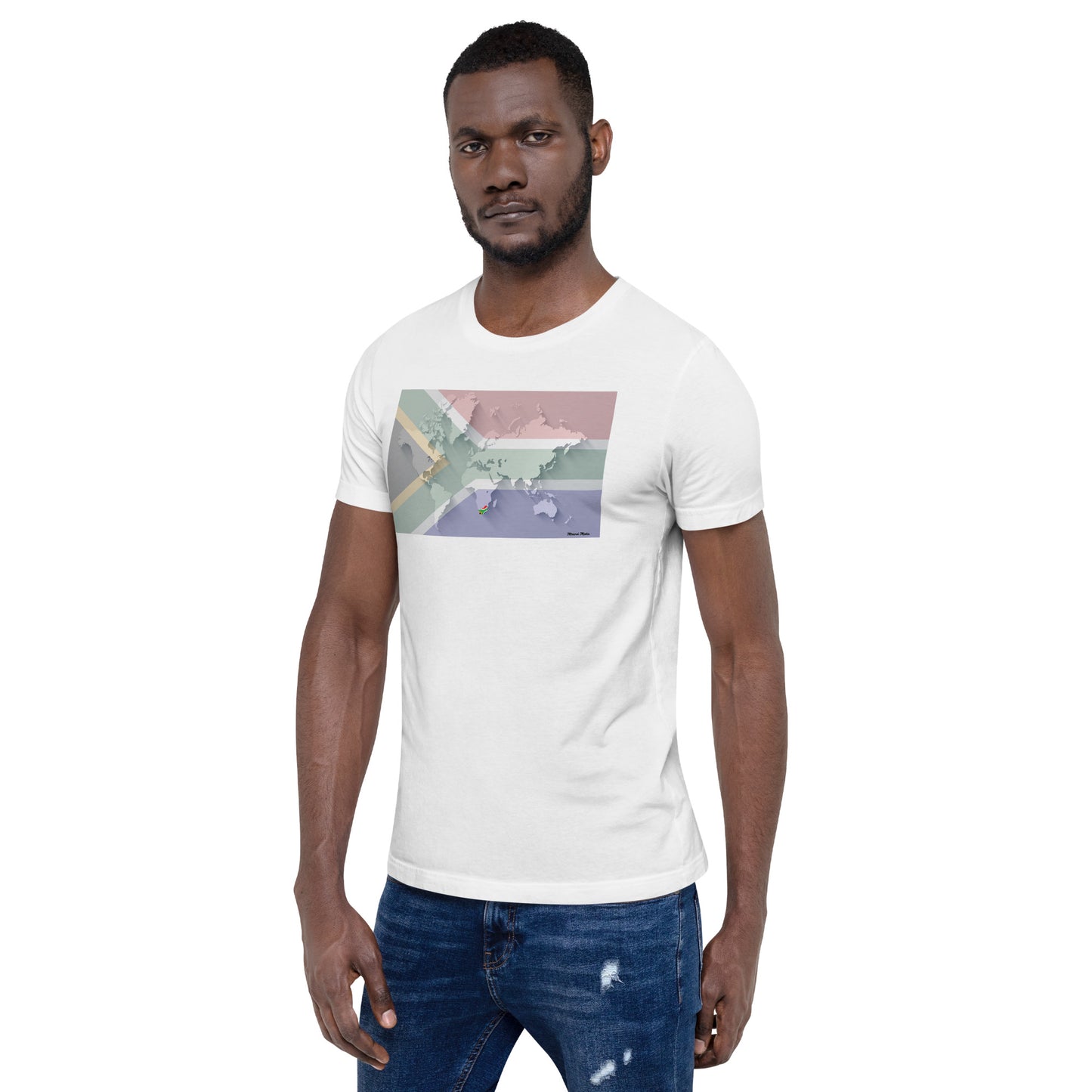 SA Flag World Unisex t-shirt