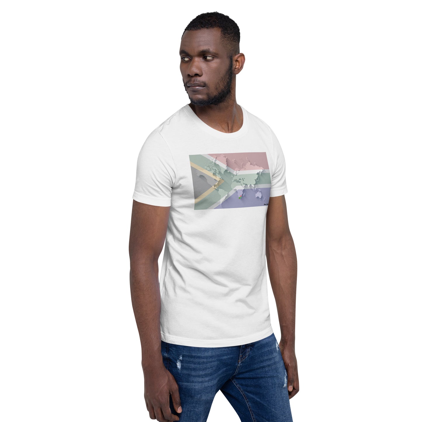 SA Flag World Unisex t-shirt