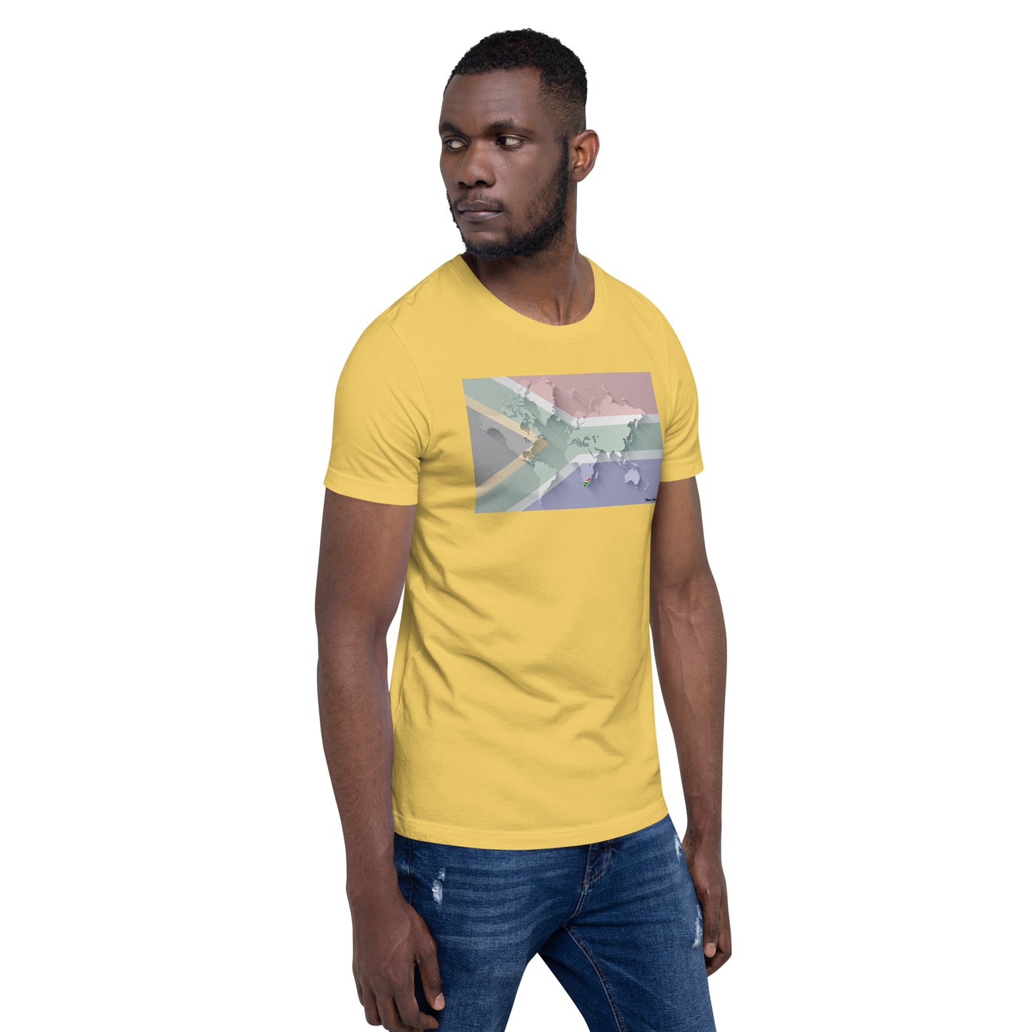 SA Flag World Unisex t-shirt